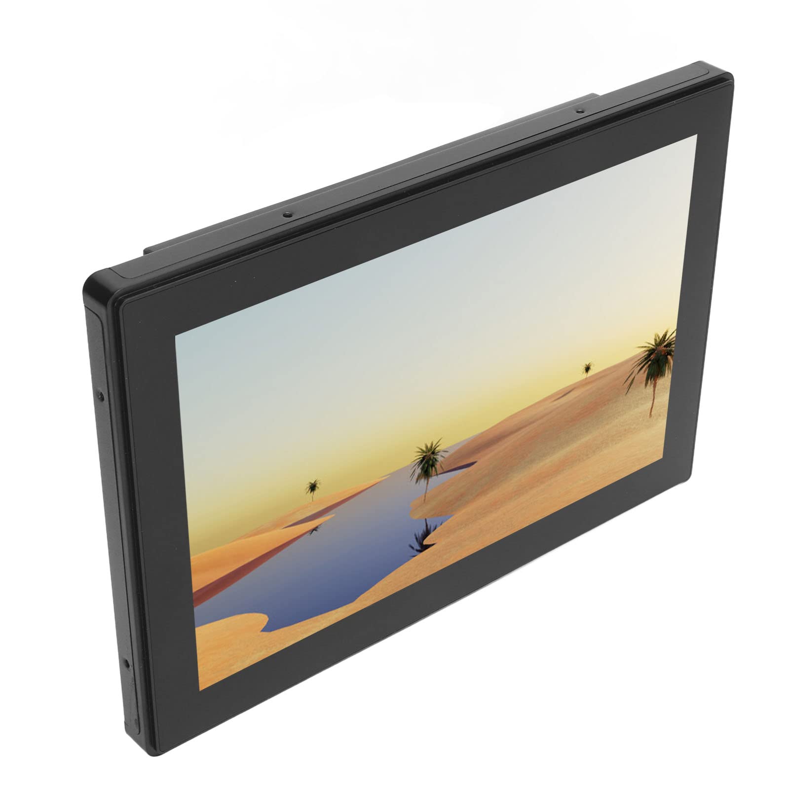 10 Inch IPS Touchscreen Monitor - HD Display, IP65 Waterproof, Multi-Device Compatible, Efficient Heat Dissipation, Easy Operation (European Plug) - Perfect for Digital Signage, Industrial Control, and Home Automation Systems