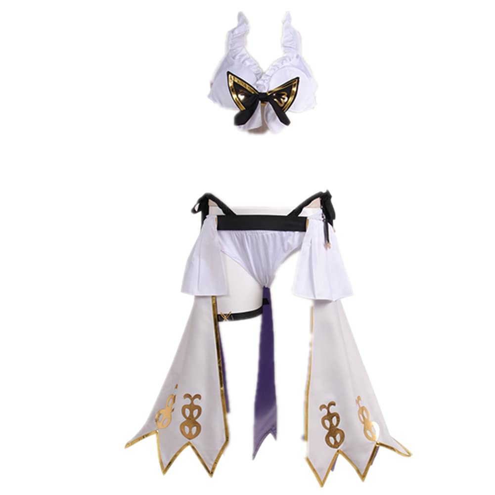 Narmaya Cosplay Costume - White Swimsuit Outfit for Halloween, Christmas & New Year Parties | Perfect for Anime Conventions, Cosplay Events & Themed Celebrations
