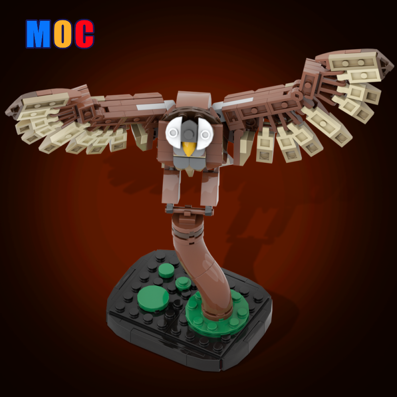 149PCS MOC 175641 Tawny Owl Building Blocks Set - Gobricks Version | Creative DIY Owl Model Kit for Adults & Kids | Perfect for Home Decor, Gift Giving & STEM Education