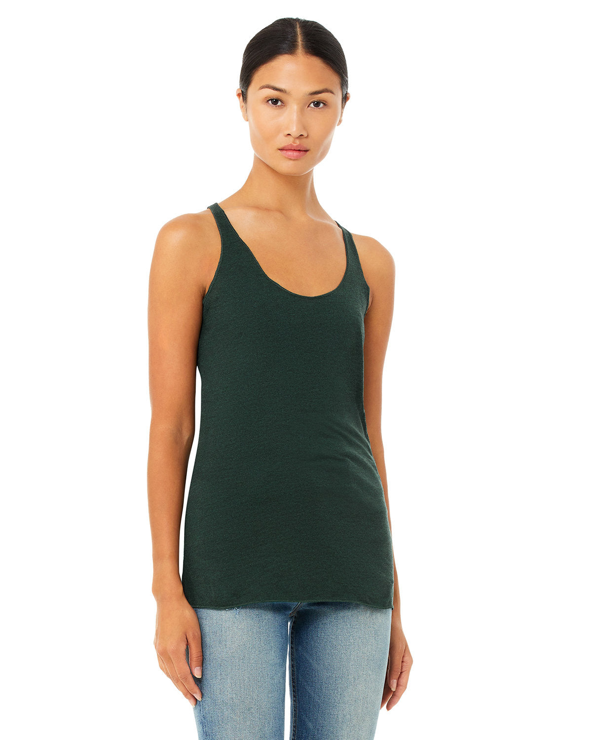 Bella + Canvas 8430 Women's Soft Triblend Racerback Tank Top - Comfortable & Breathable Workout Shirt for Yoga, Running & Gym