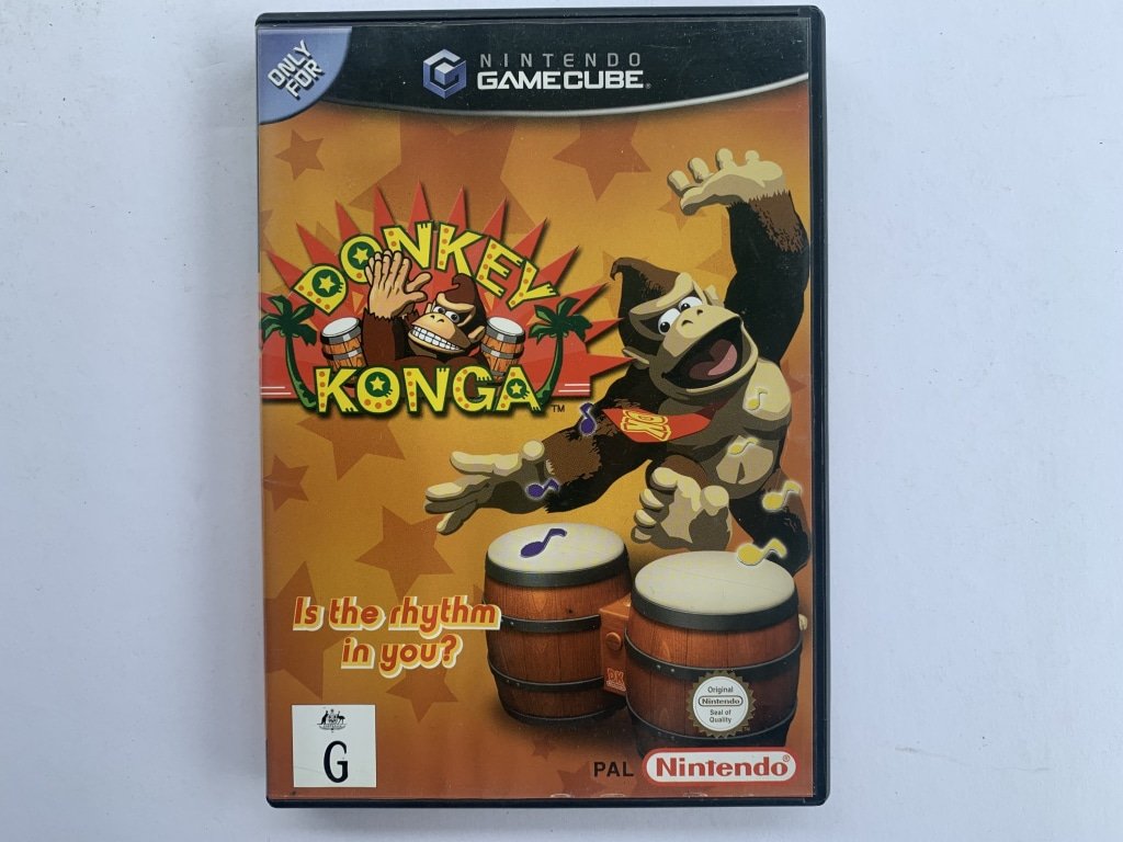 Original Donkey Konga Game Complete in Case - Fun Nintendo Rhythm Game for Parties & Family Game Nights