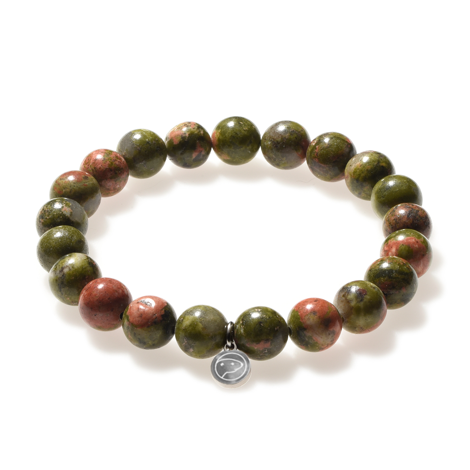 Unakite Healing Stone Bracelet for Women - Natural Gemstone Jewelry for Stress Relief & Positive Energy - Perfect for Meditation, Yoga & Spiritual Gifts