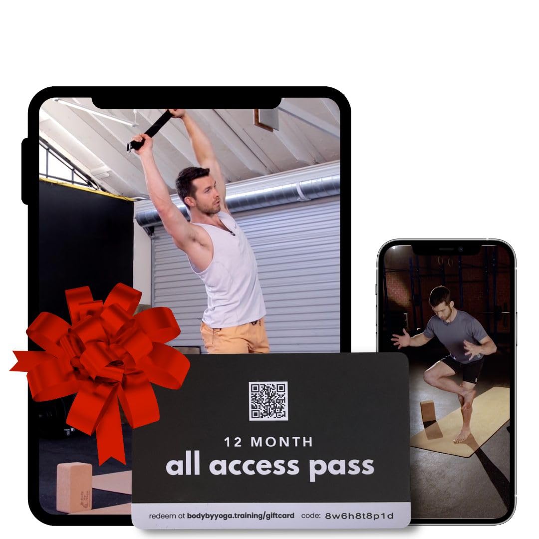Yoga for Beginners - 12-Month All-Access Gift Card to Unlimited Online Yoga Classes | Perfect Fitness Gift for Men, Women, Parents | Ideal for Home Workouts, Stress Relief & Wellness Journey