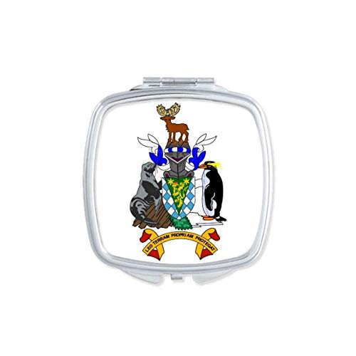 DIYthinker SGSSI Europe National Emblem Mirror - Portable Compact Double-Sided Makeup Mirror with Glass - Perfect for Travel, Handbag & On-the-Go Touch Ups