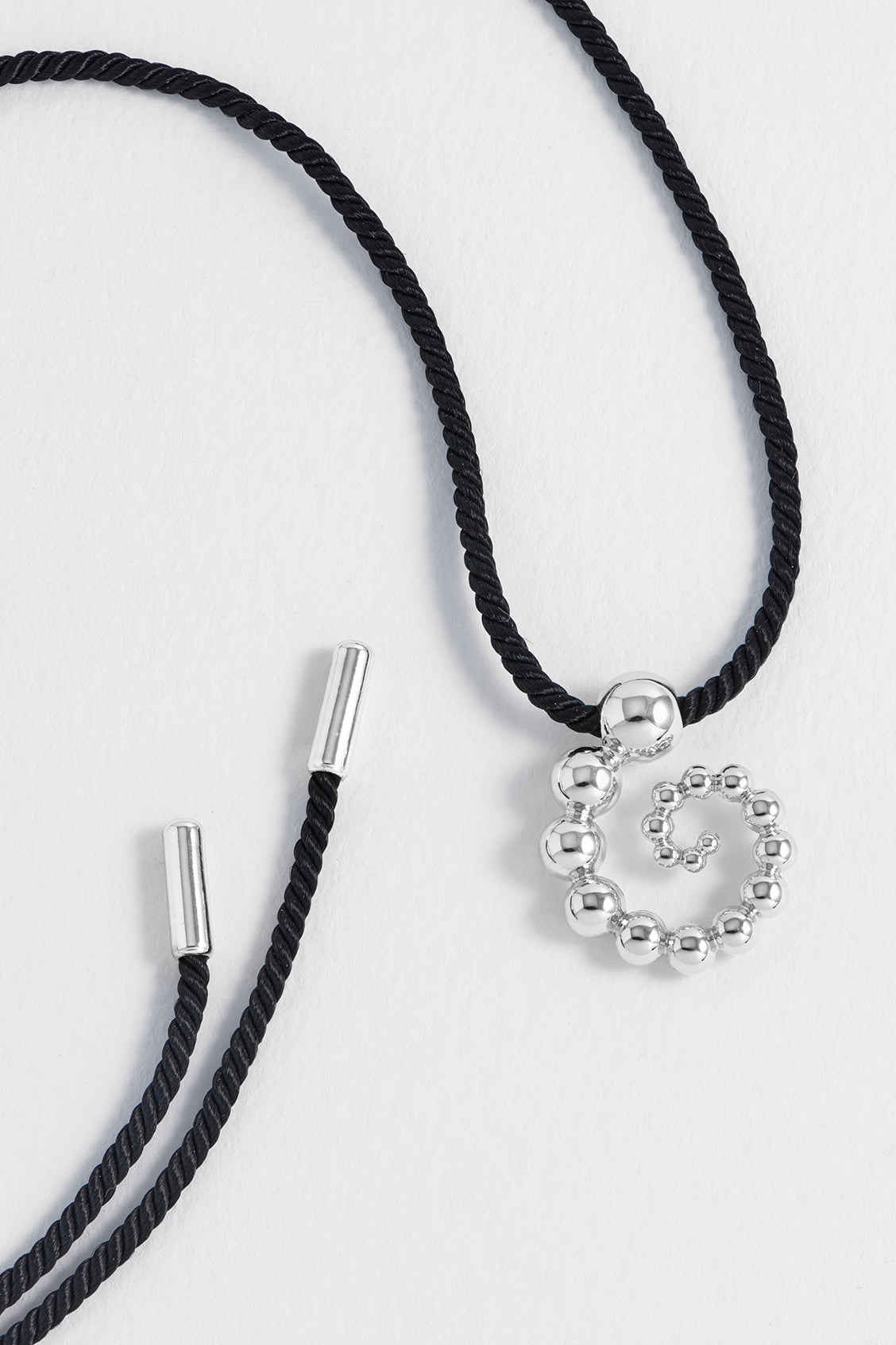 Elegant Swirl Cord Necklace for Women - Boho Chic Adjustable Beaded Jewelry - Perfect for Casual Wear, Date Nights & Gift Giving