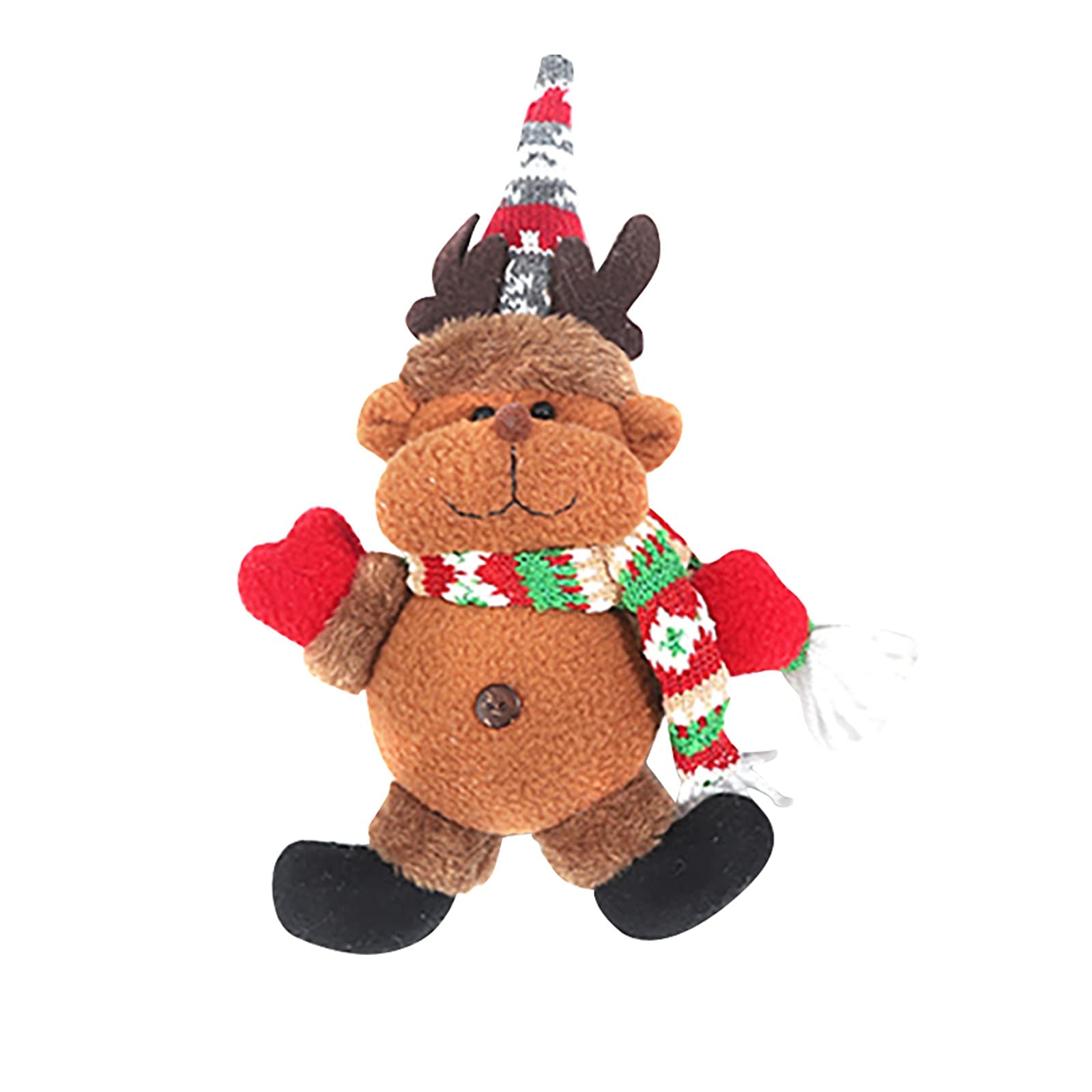 Personalized Christmas Ornaments & Tree Decorations - Santa Rudolph Doll Cloth Holiday Decor for Home, Party & Gift Giving | Festive Xmas Home Decorations