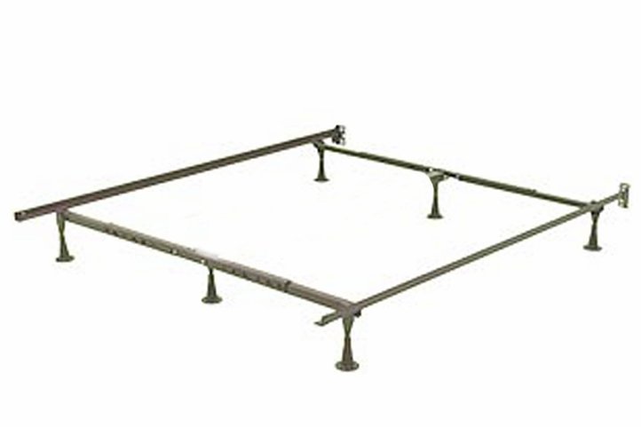 Adjustable Twin/Double/Queen Size Metal Bed Frame with Sturdy Legs & Headboard Attachment - Perfect for Bedroom, Guest Room & Dormitory Furniture