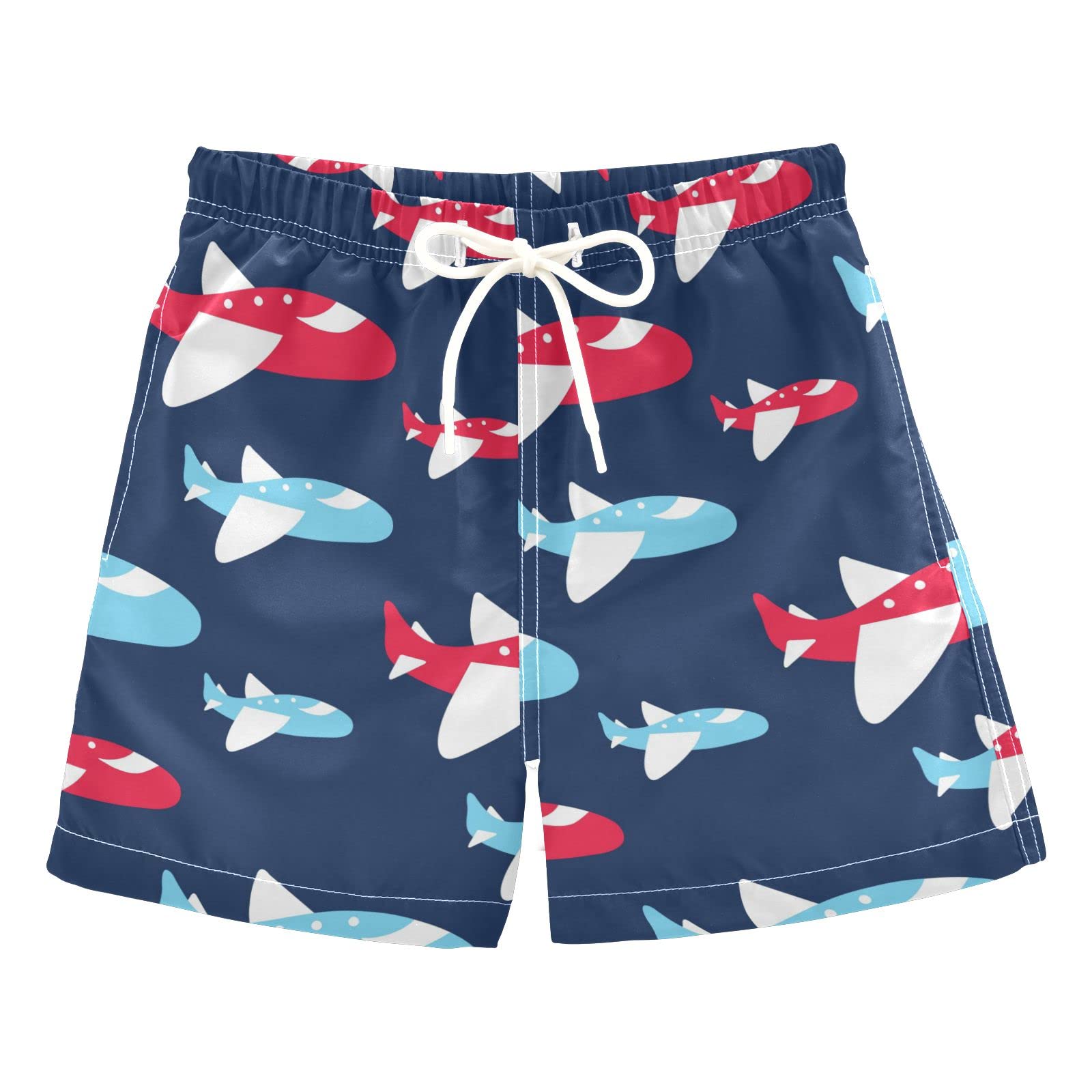Cute Crab Print Boys Swim Trunks - Toddler Swim Board Shorts for Kids | Beach, Pool & Summer Water Play Outfit