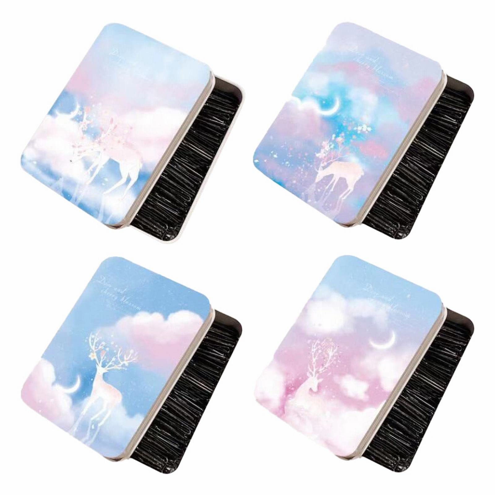 Cute Cartoon Tinplate Storage Box for Jewelry, Hairpins, Tea & Coffee - Durable Decorative Organizer for Makeup, Accessories & Postcards | Perfect for Home, Office & Gift Use