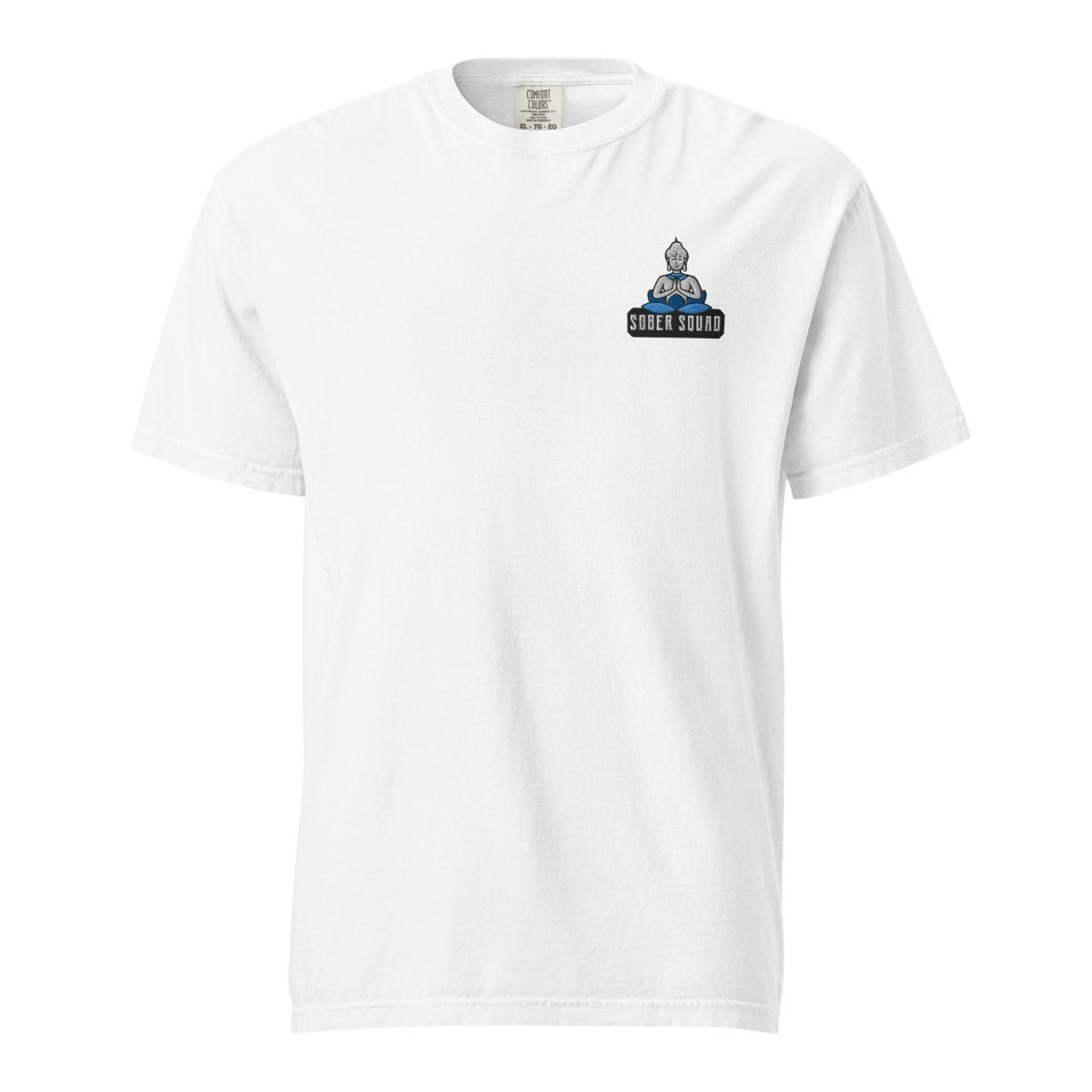 Sober Squad Embroidered Unisex Heavyweight Cotton T-Shirt - Comfortable Streetwear for Everyday Wear & Recovery Support