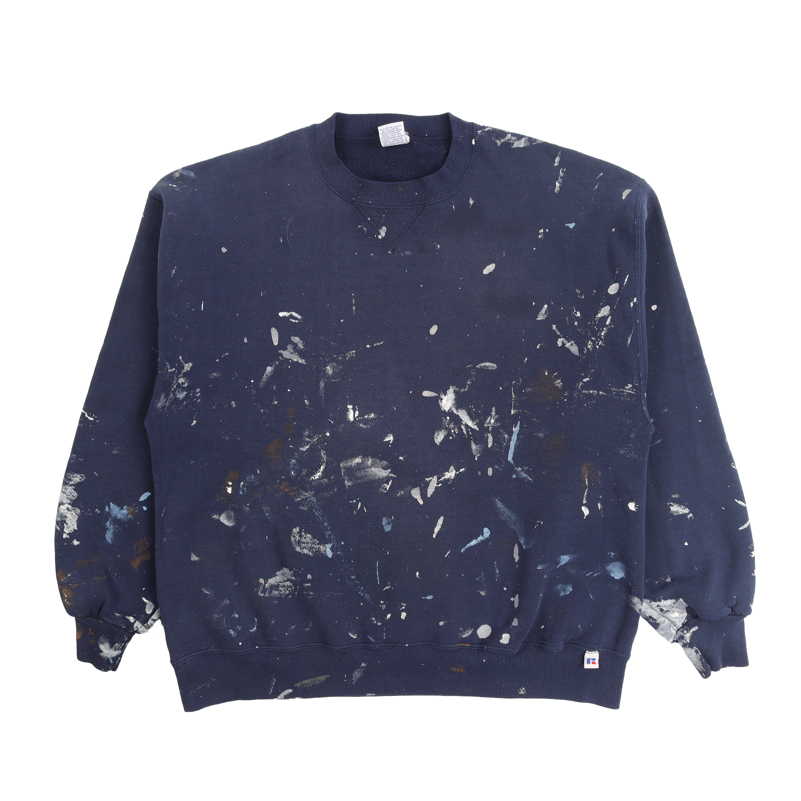 Vintage 1990s Distressed Painter Crewneck Sweatshirt - Retro Graphic Pullover for Men & Women - Perfect for Casual Wear, Street Style & 90s Nostalgia Fashion