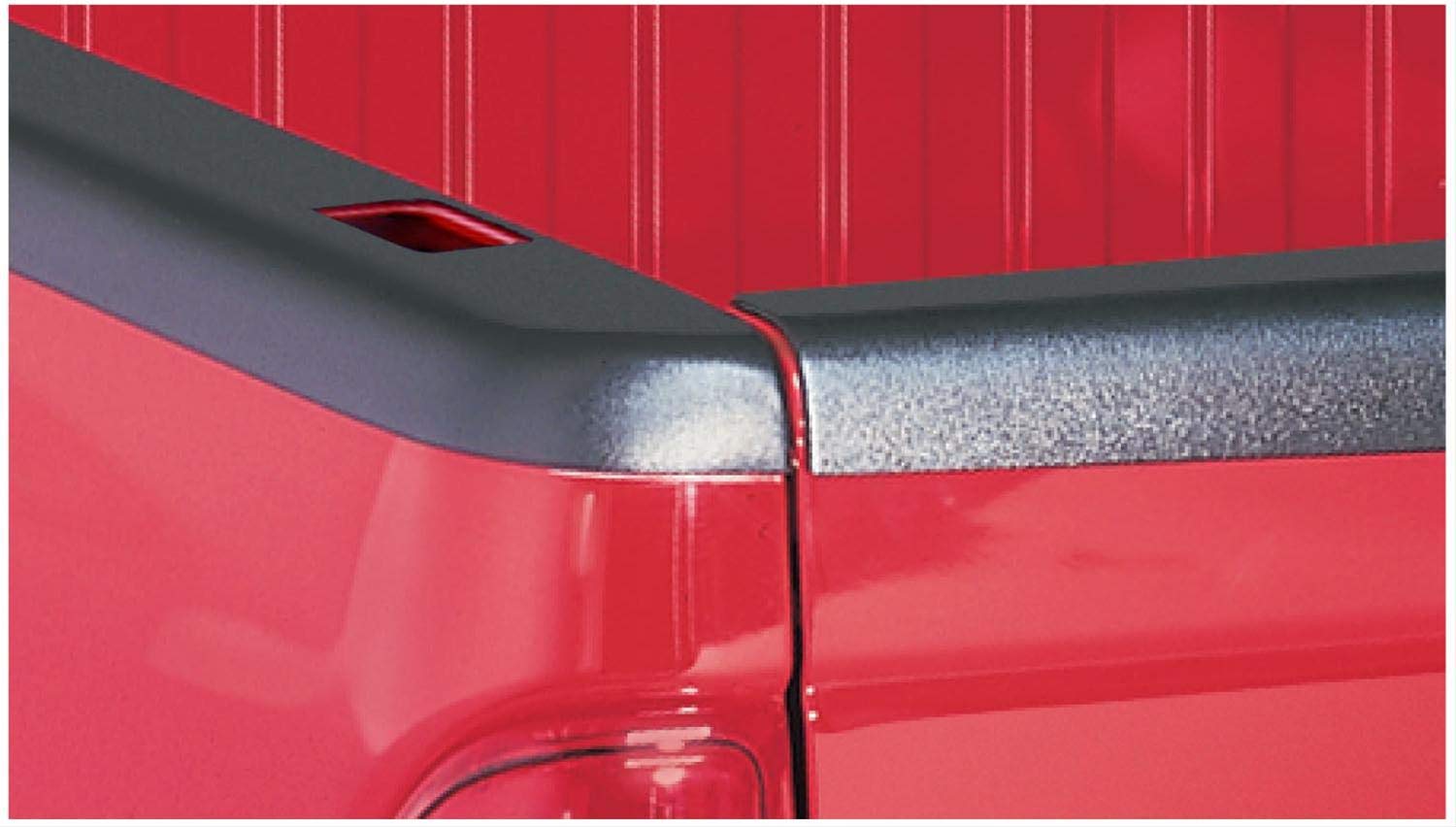 Bushwacker Ultimate BedRail Caps - SmoothBack No Stake Holes | 2-Piece Set, Black, Smooth Finish | Compatible with 2000-2004 Dodge Dakota Fleetside 5.3' Bed | Truck Bed Protection for Hauling & Off-Road Adventures