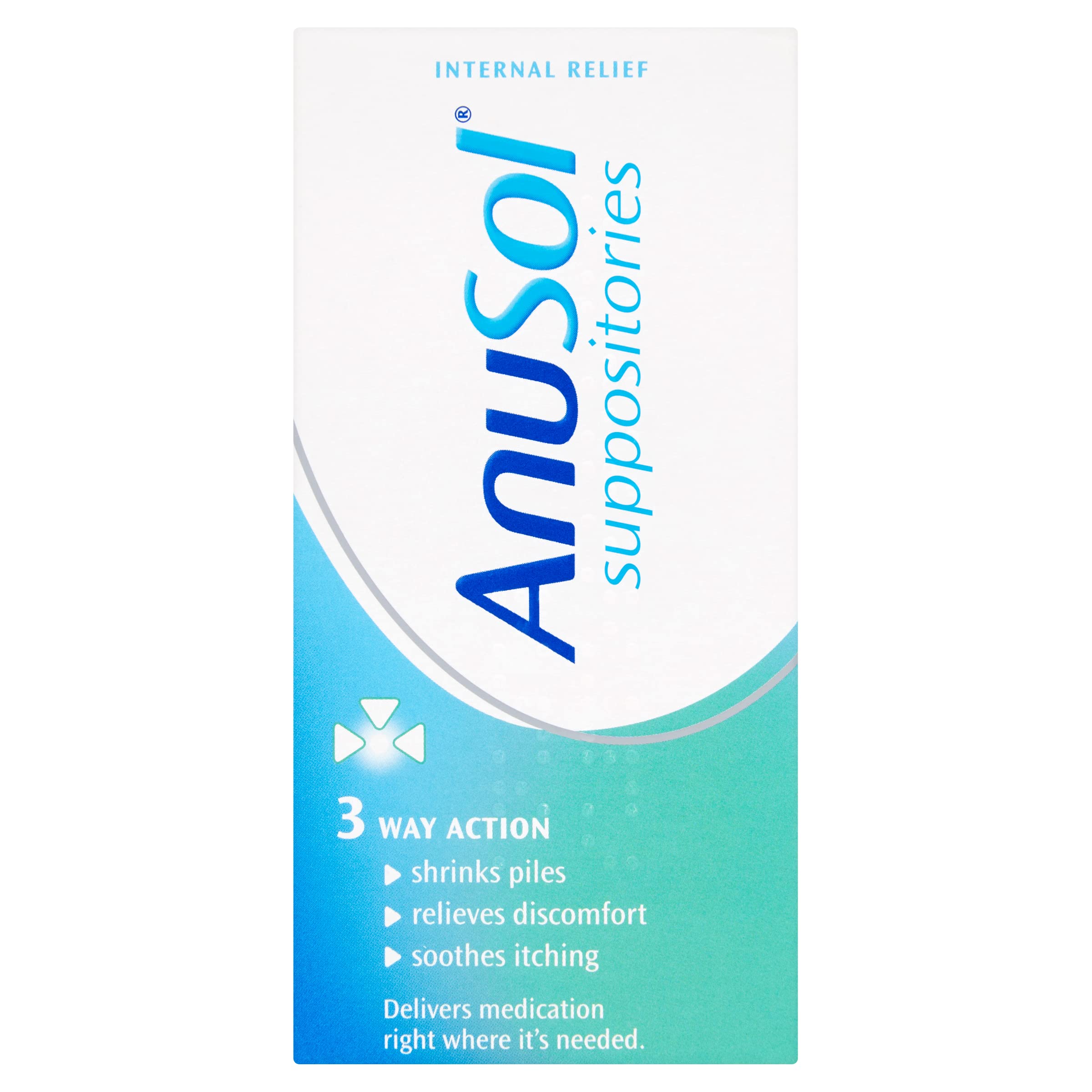 Anusol Hemorrhoid Relief Tablets - Fast-Acting Piles Treatment, 24 Count | Soothes Pain & Itching for Home, Office & Travel Use