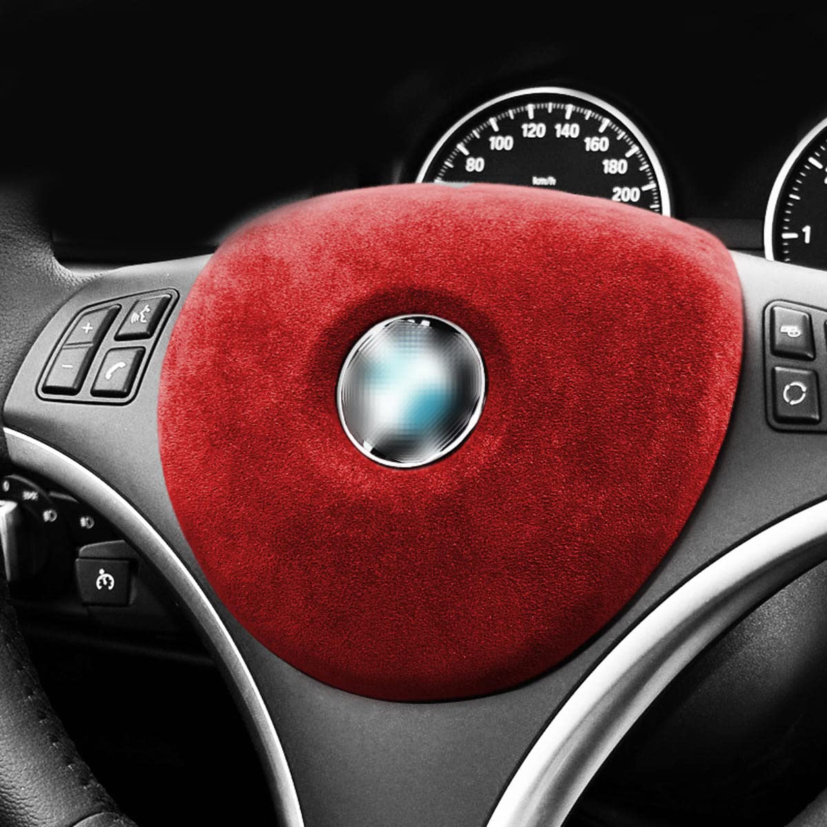 Premium CIGAR Steering Wheel Trim Cover Sticker - Interior Decoration Accessories for BMW E90 E92 E93 E81 3 Series (2005-2012 Models) | Enhance Your Car Interior & Protect Steering Wheel