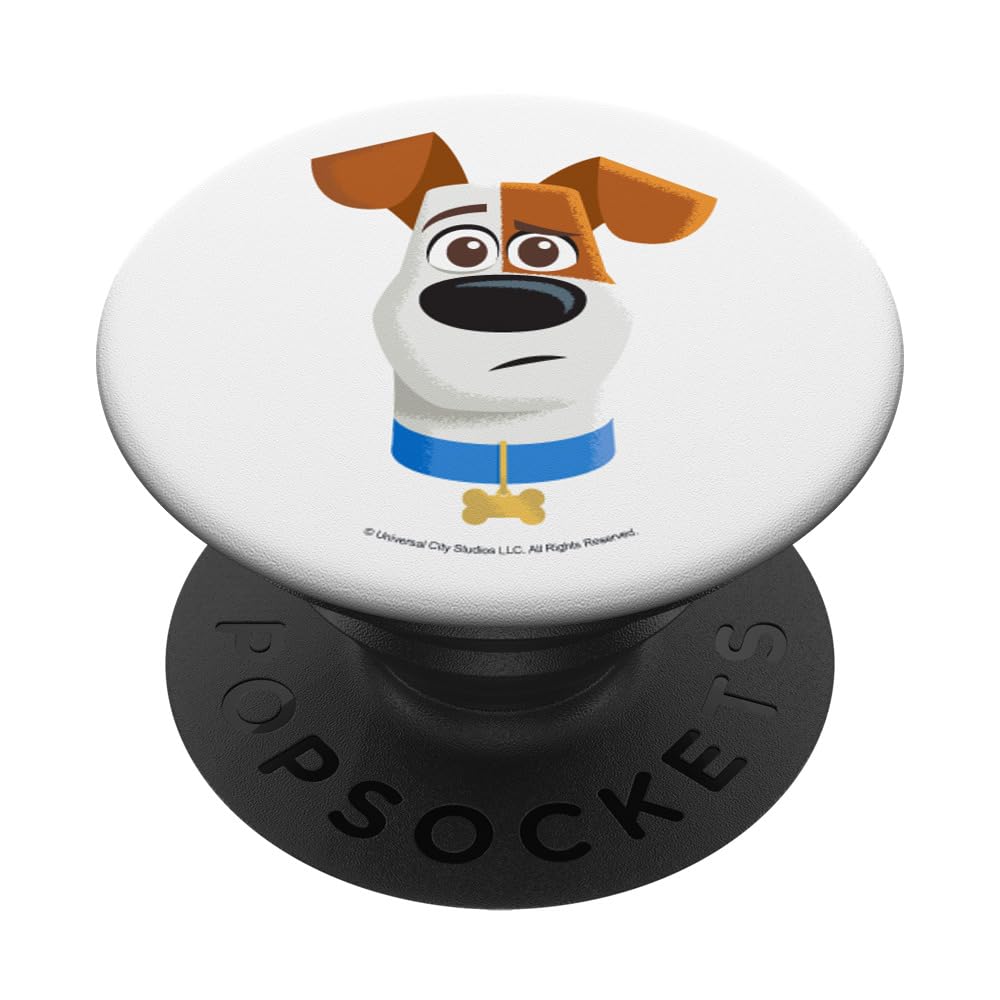 The Secret Life of Pets 2 Max Close-Up PopSockets Standard PopGrip - Swappable Phone Grip & Stand for Phones, Tablets - Perfect for Movie Fans, Pet Lovers & Everyday Use