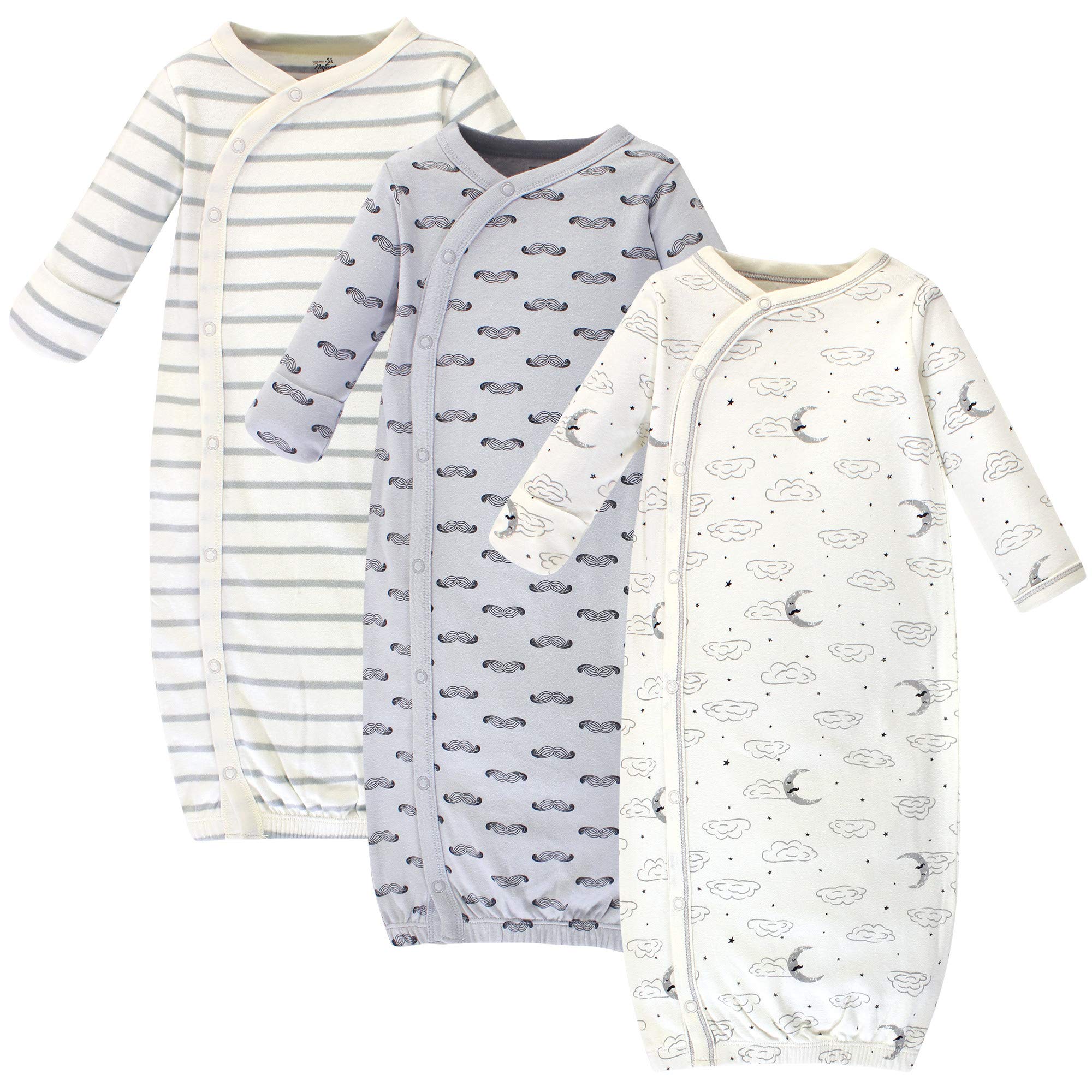 Organic Cotton Kimono Gowns for Baby Girls - Soft & Natural Comfort for Newborns - Perfect for Hospital, Home & Photo Shoots