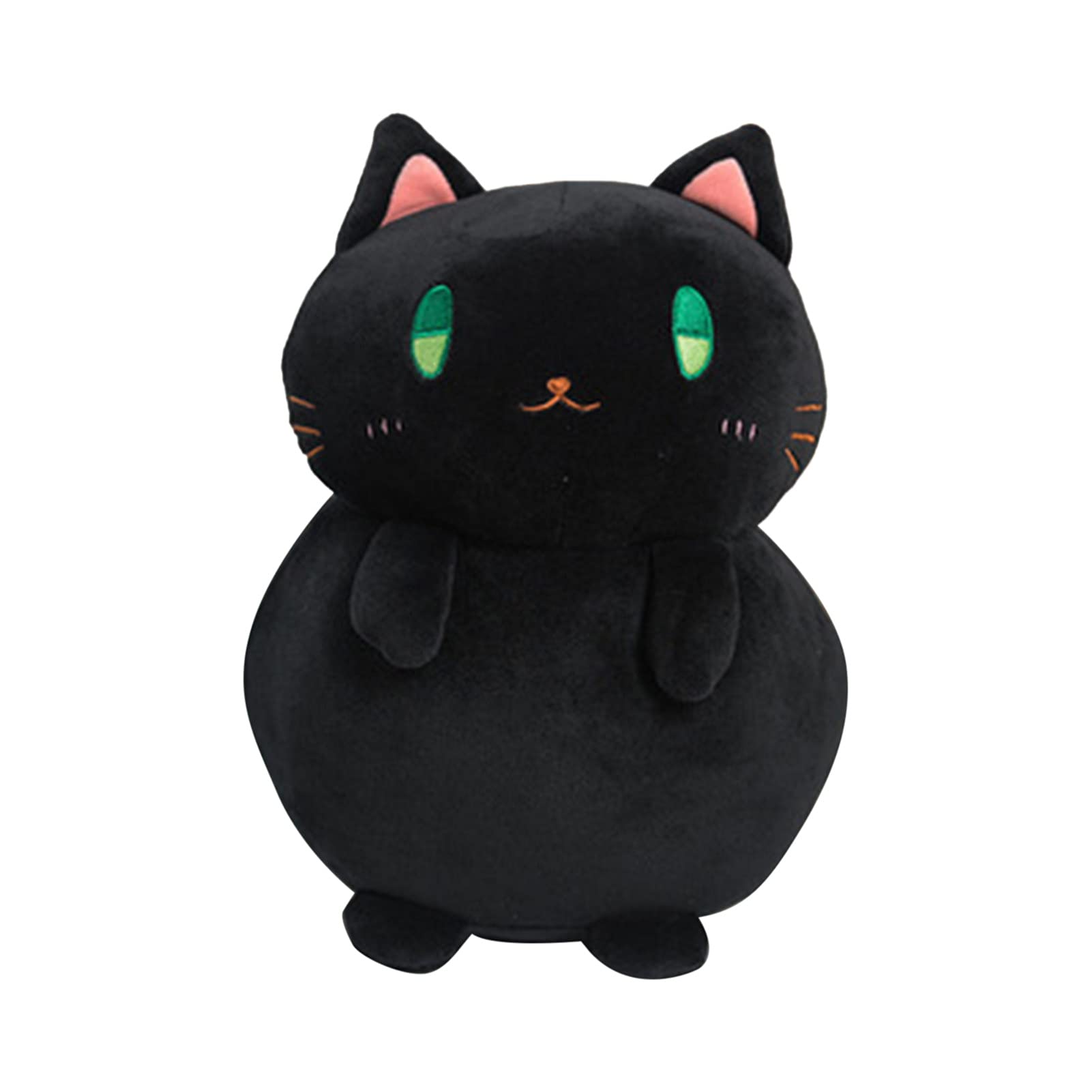 **Adorable Huggie Plush Cushion Toy - Soft & Smooth Stuffed Animal, Funny Round Lucky Cat Plushie for Girls - Perfect for Bedroom Decor, Gifts & Cuddling**