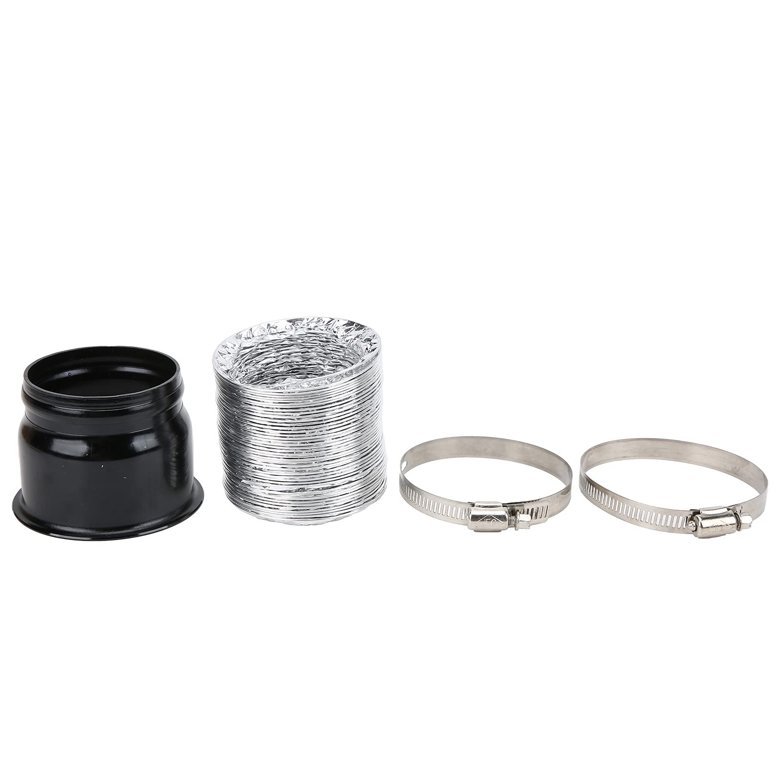 High Performance Cold Air Intake Tube & Turbo Funnel Kit - Universal Black Metal Car Air Intake System for Engine Modification - Perfect for Street Racing, Off-Roading & Performance Upgrades
