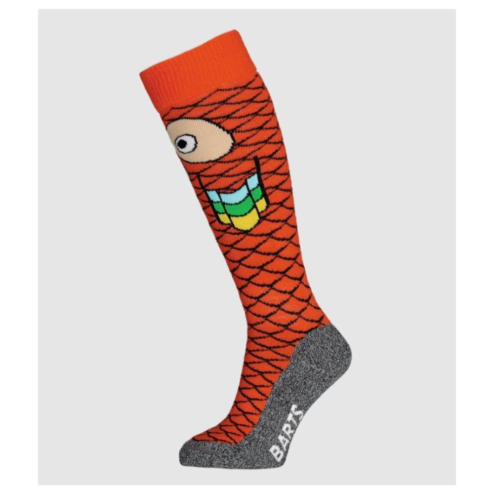 Barts Kids Ski Socks - Warm & Comfortable Orange Ski Socks for Boys & Girls - Perfect for Snowboarding, Skiing & Winter Sports