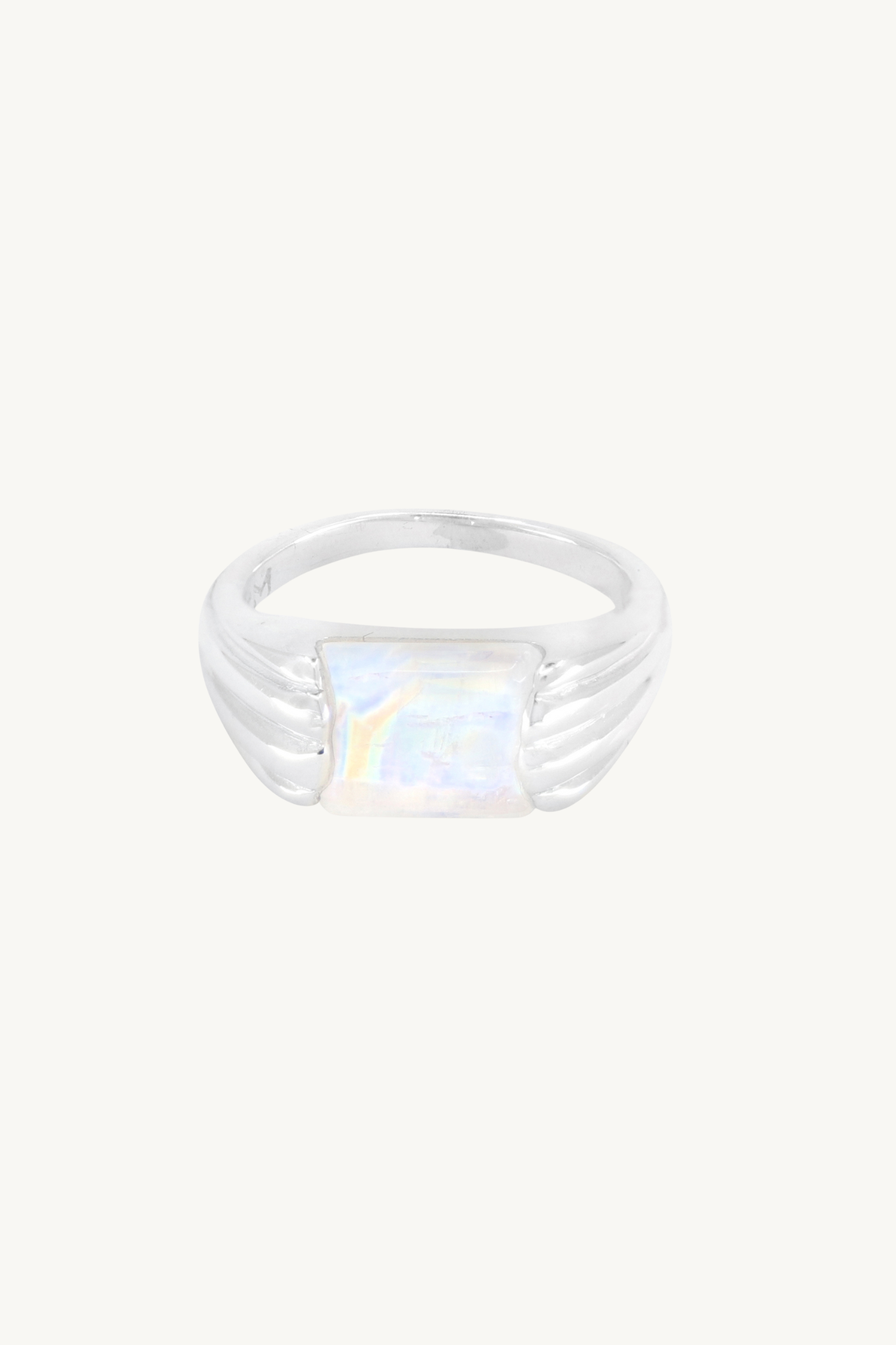 Alchemy Moonstone Silver Ring for Women - Elegant Healing Crystal Jewelry for Meditation, Yoga & Spiritual Gifts