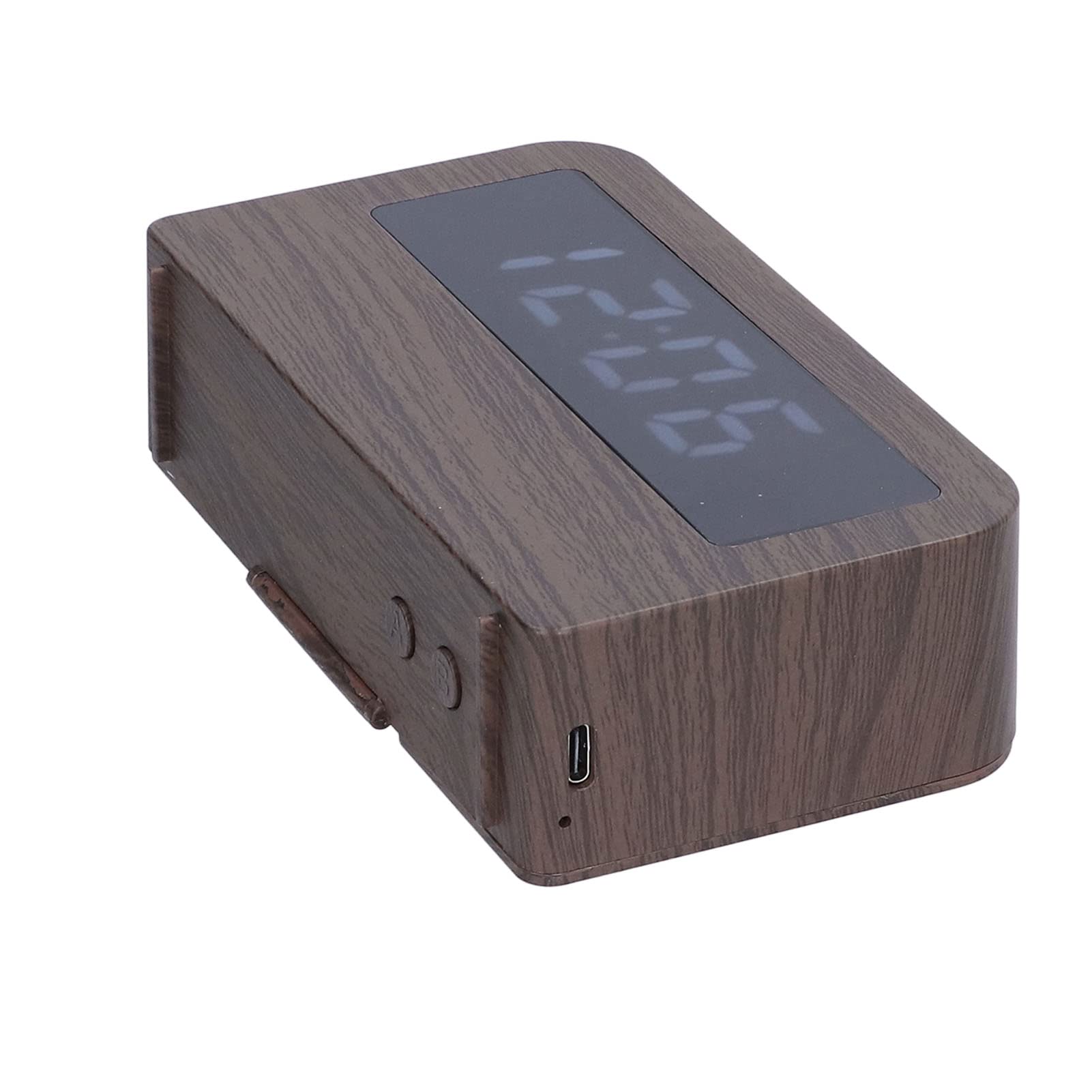 Shanrya LED Wooden Night Light with Digital Clock - Multifunctional Bedside Lamp for Bedroom, Living Room, Nursery & Home Decor (Wood Grain) | Perfect for Nighttime Reading, Baby Care & Ambient Lighting