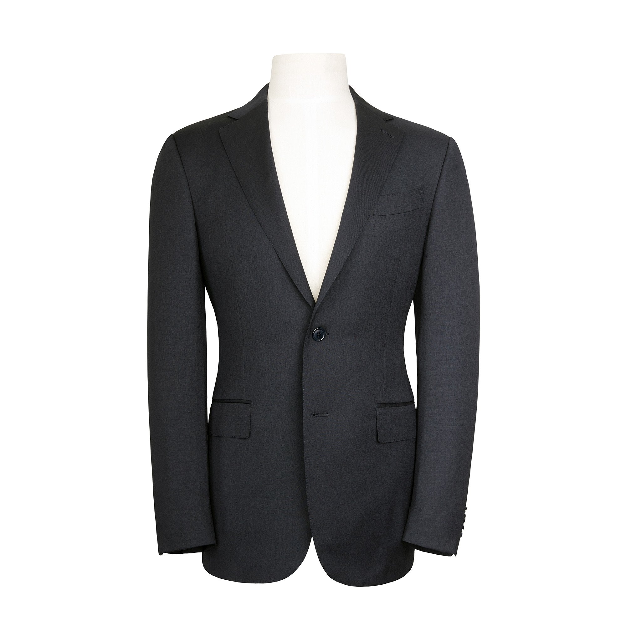 ZEGNA SB 2BT Merino Wool Suit Navy Blue Regular Fit - Premium Business Attire for Office Meetings & Formal Events