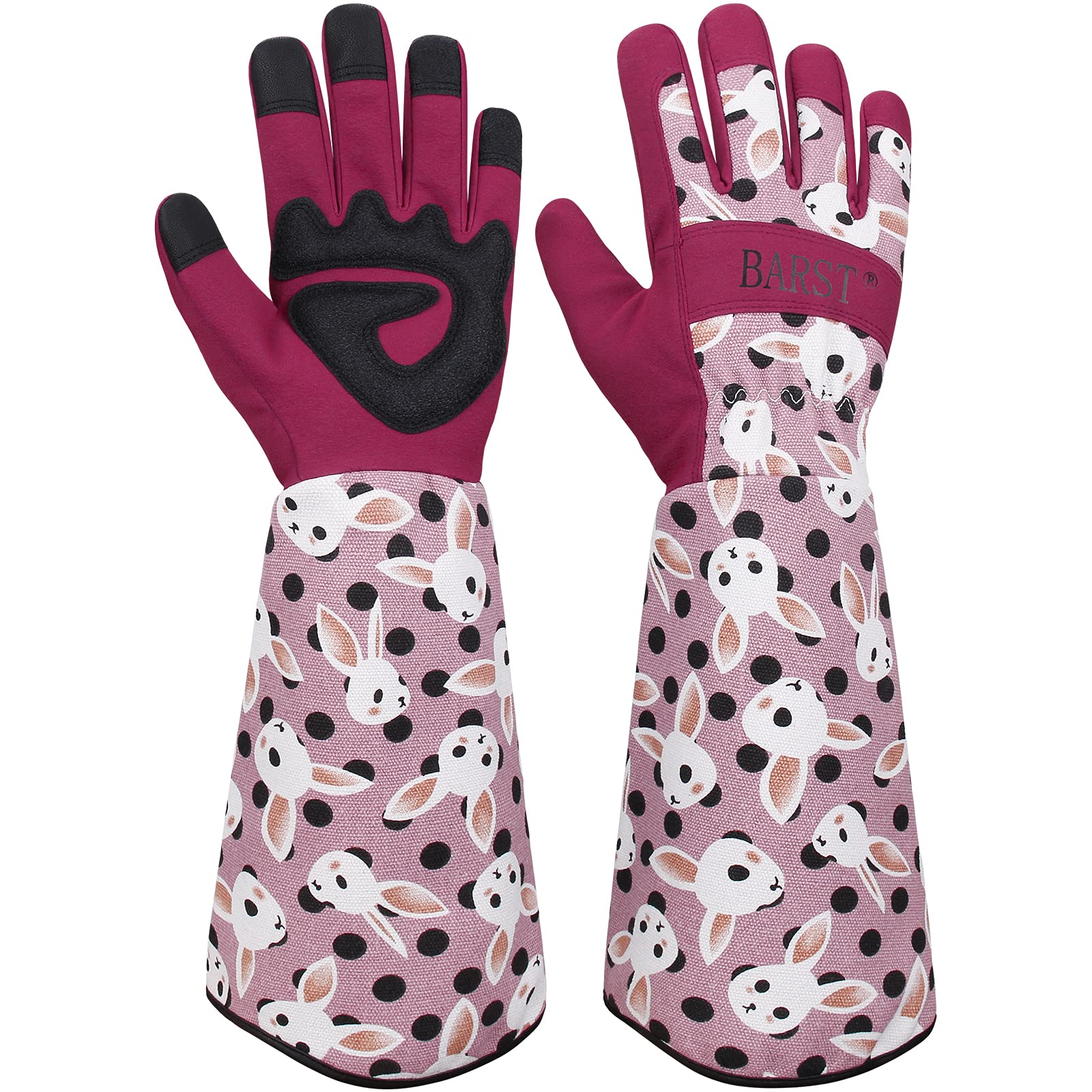 BARST Long Gardening Gloves - Thorn Proof Rose Pruning Gloves for Bushes & Cacti - Durable Gardener Gift for Women & Men - Perfect for Landscaping, Flower Planting & Outdoor Yard Work