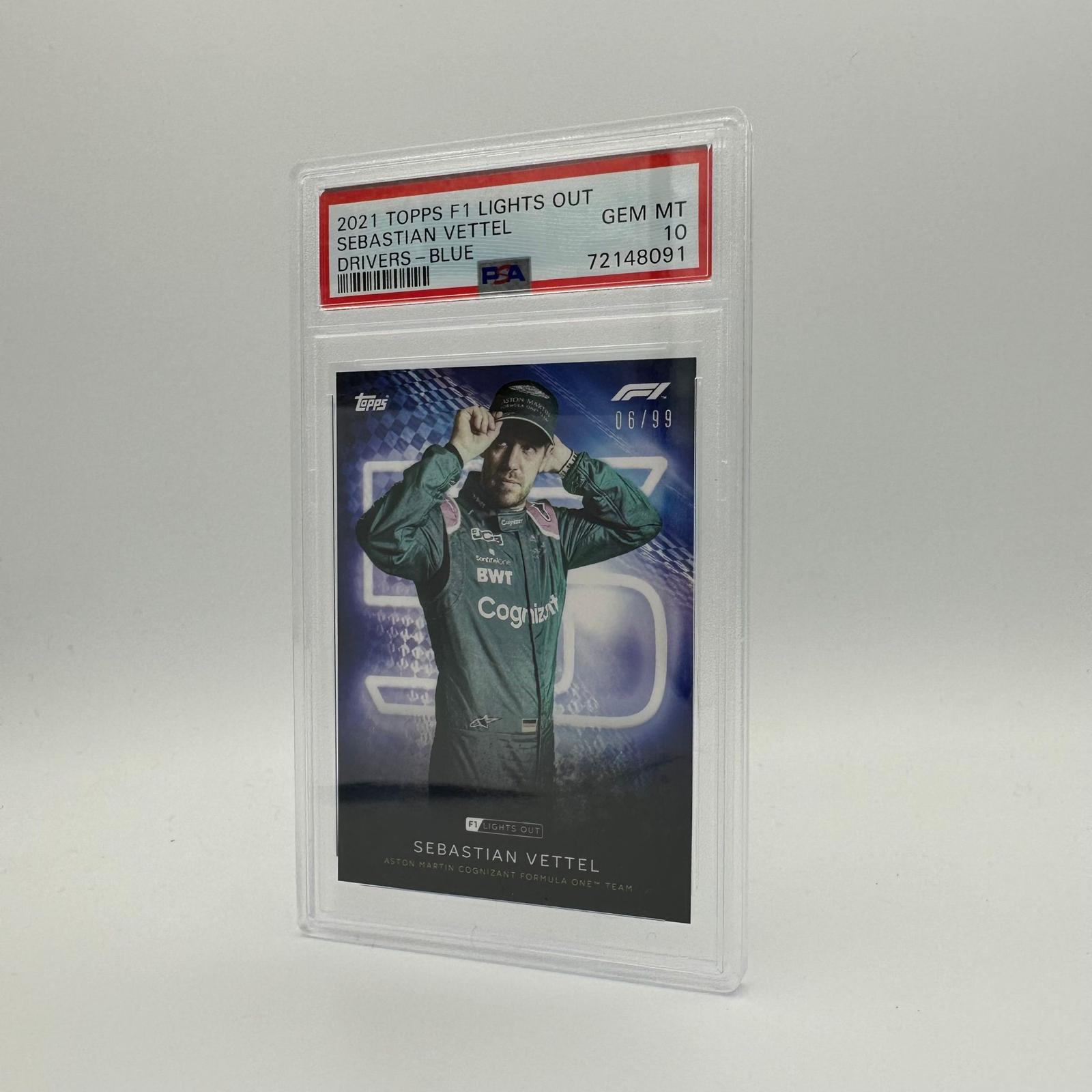 PSA 10 Graded 2006 Sebastian Vettel Blue Parallel Racing Card - Perfect for F1 Collectors & Sports Memorabilia Displays