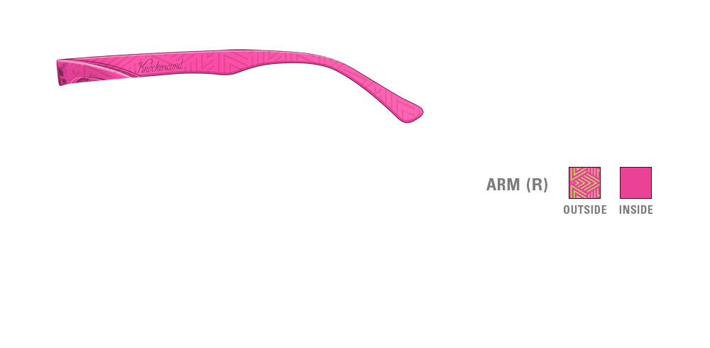 Knockaround Paso Robles Sunglasses - Custom Arm Design with Melon Slice Pattern | Perfect for Beach, Outdoor Activities & Summer Fashion