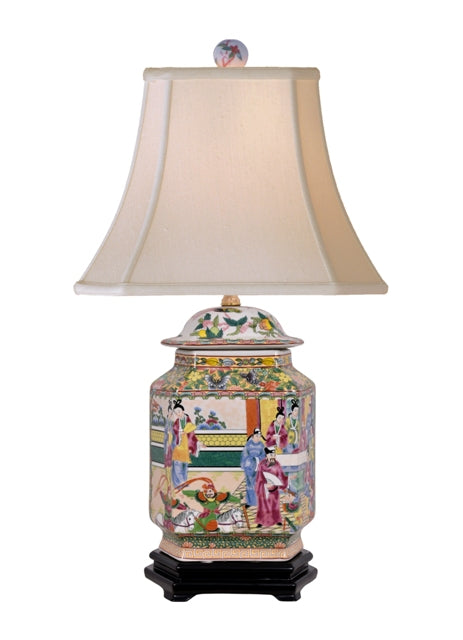 Asian Inspired Ceramic Table Lamp - Handcrafted Home Decor for Living Room, Bedroom & Office - Perfect for Zen, Boho & Modern Interior Design