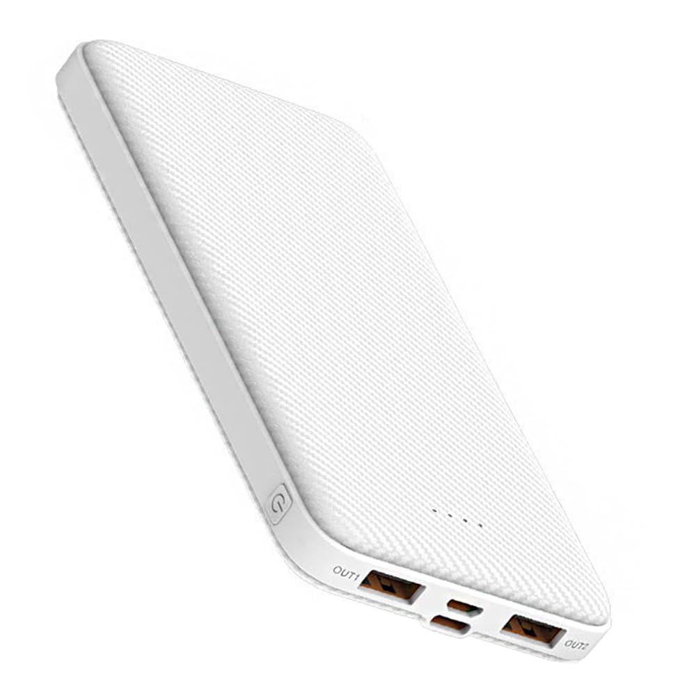 SLuB 12000mAh Portable Charger Power Bank with 3A USB-C Fast Charging | Slim & Lightweight External Battery Pack for iPhone, Samsung, Tablets | Perfect for Travel, Camping, and Emergency Power Backup