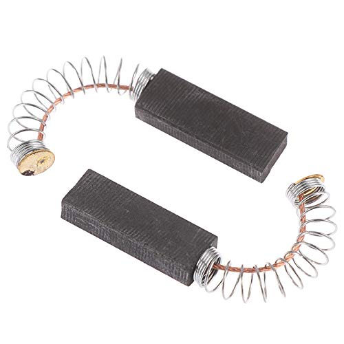 2Pcs Replacement Carbon Brushes for Power Tools - 32x11x6mm Motor Brush Set (Black & Gold Tone) - Compatible with Grinders, Drills & Electric Motors - Durable Spare Parts for Smooth Operation