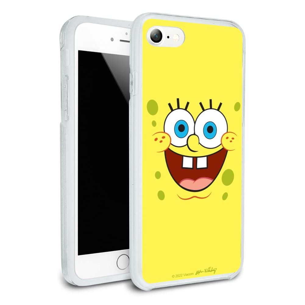 Spongebob Cartoon Shockproof Hybrid Case for iPhone 8/8 Plus/X/11/11 Pro/11 Pro Max - Durable Slim Fit Bumper Phone Cover with Funny Design | Perfect Gift for Kids & Adults | Ideal for School, Work, Travel & Outdoor Activities | Protective Case for Everyday Use, Commuting & Play | Best for iPhone Protection & Style Enhancement
