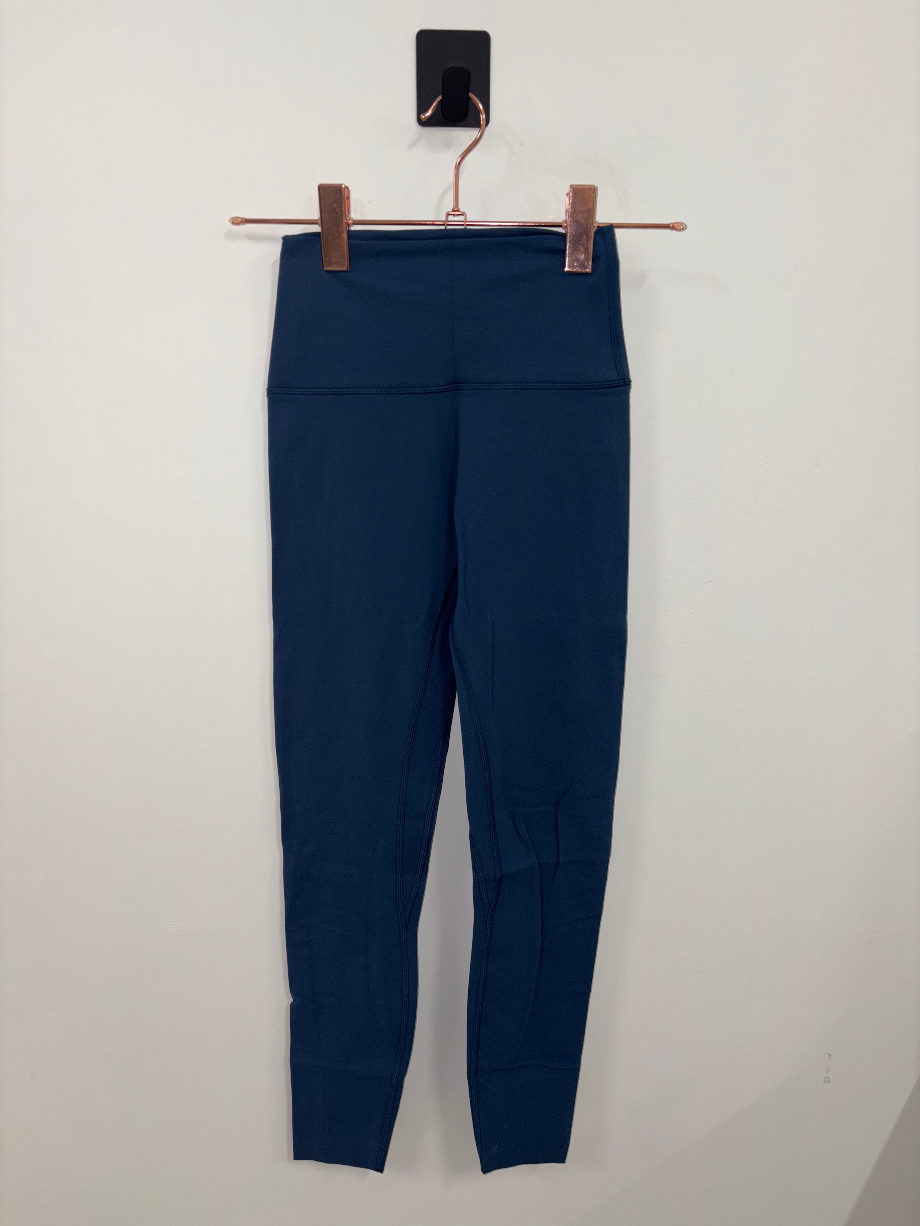 NKD Leggings for Women - Navy Blue High Waist Yoga Pants, Small Size | Perfect for Yoga, Gym, Running & Lounge Wear