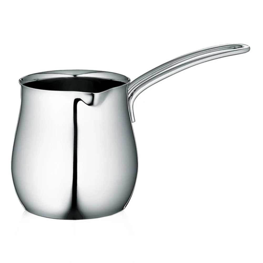 Cuisinox 12 Oz Stainless Steel Turkish Coffee Pot with Extended Lip - Perfect for Brewing Traditional Turkish Coffee at Home or Camping