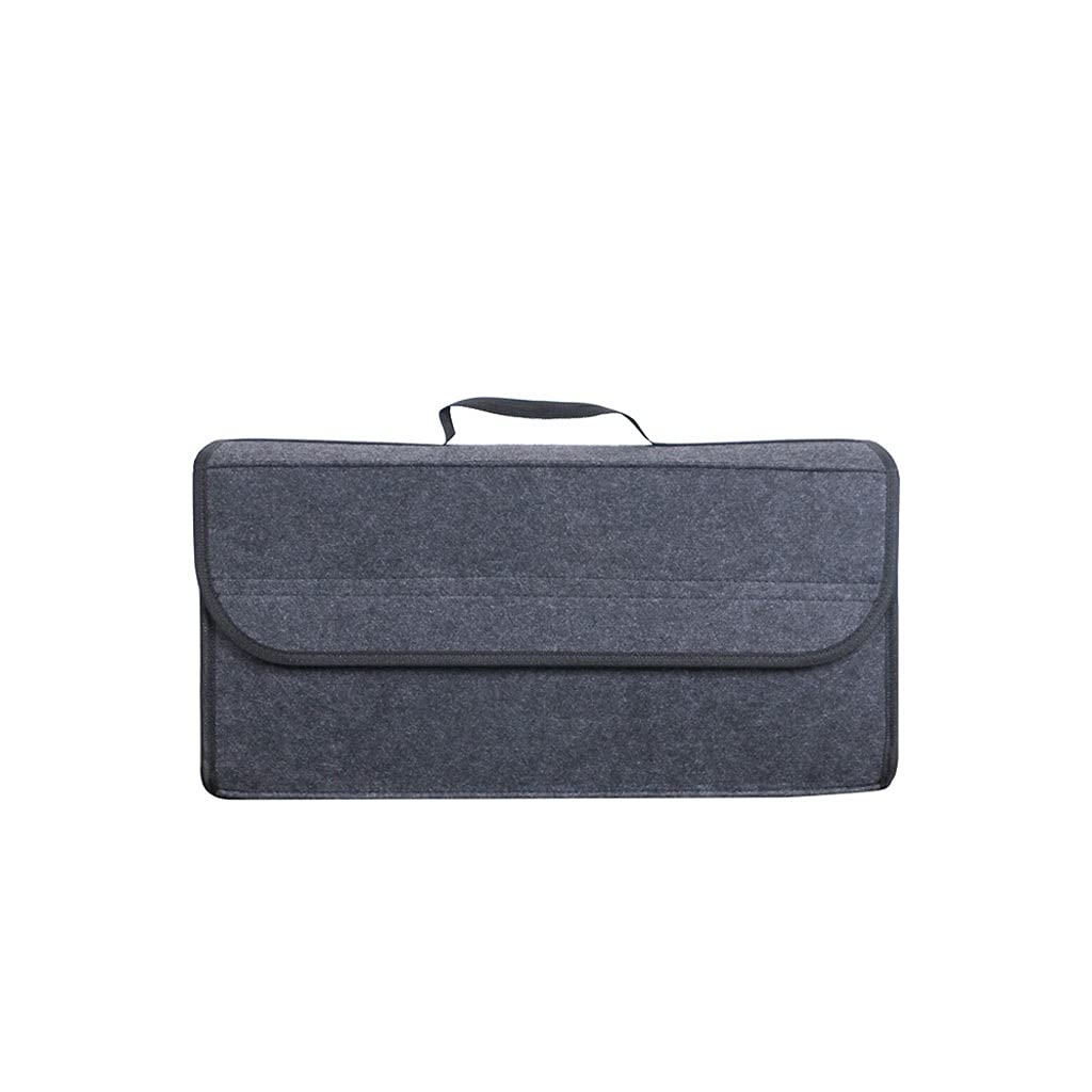 Foldable Soft Felt Car Trunk Organizer - Storage Box & Travel Bag for Auto Boot Organization | Perfect for Road Trips, Grocery Shopping & Vehicle Storage Solutions