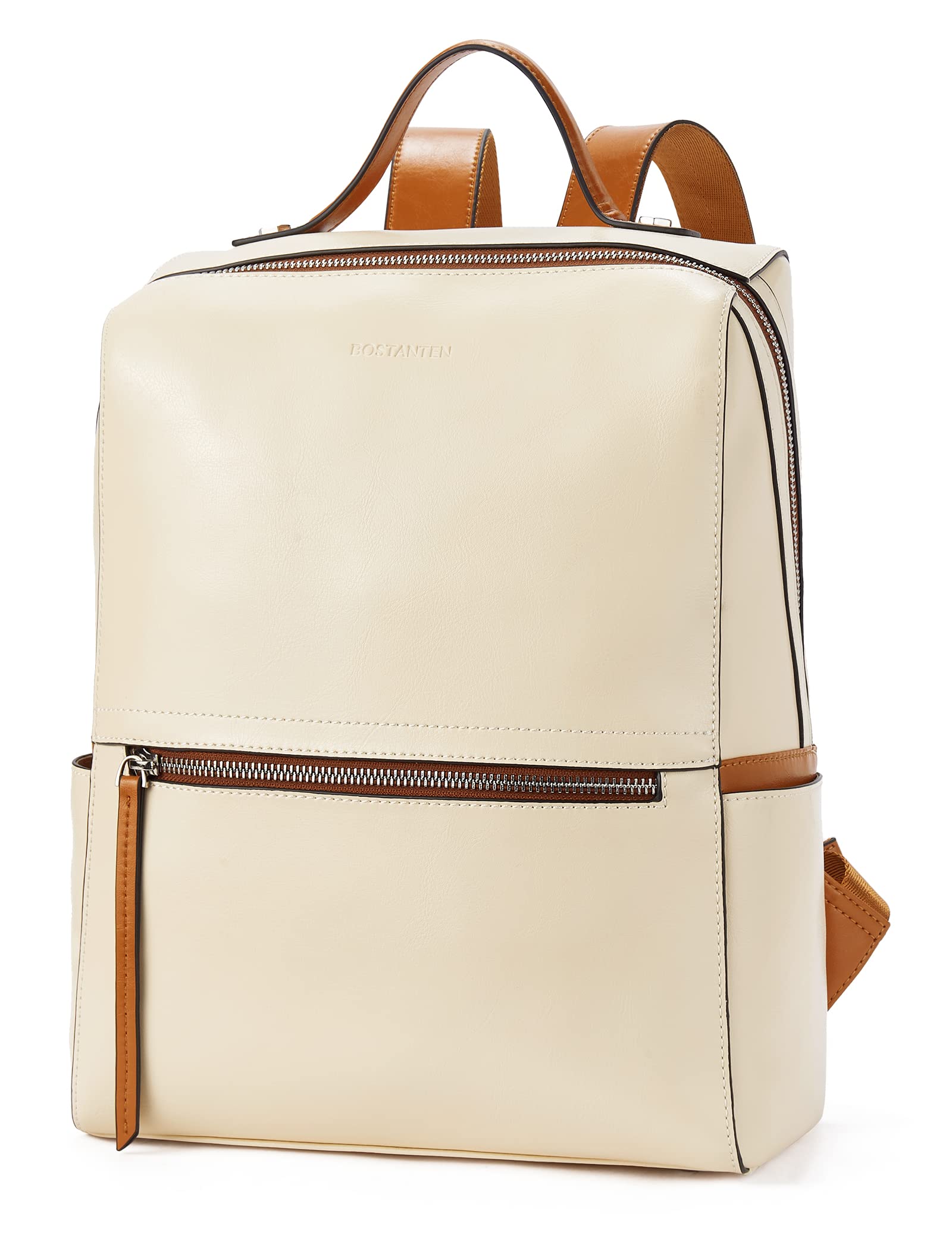 BOSTANTEN Women's Genuine Leather Backpack Purse - Stylish Casual Daypack for College, Work & Travel | Durable Ladies Shoulder Bag for Everyday Use, Commuting & Weekend Getaways