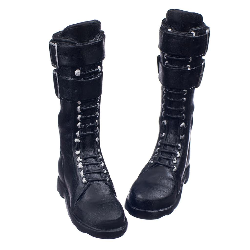 1/6 Scale Black Long Boots for 12