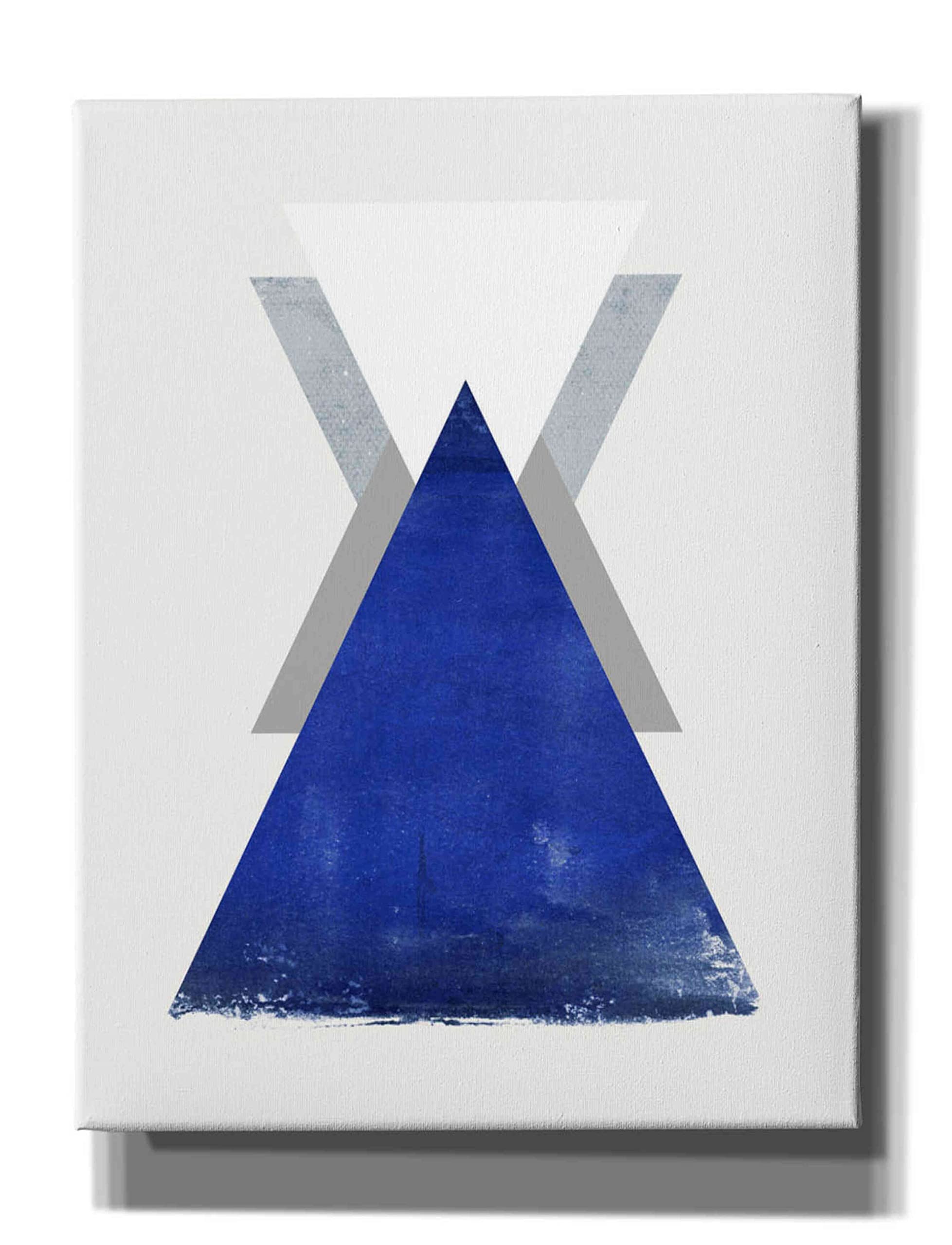 Epic Graffiti 'Triangle 2' by Design Fabrikken - Premium Giclee Canvas Wall Art Print 26x34 Inches - Modern Abstract Home & Office Decor for Living Room, Bedroom or Studio