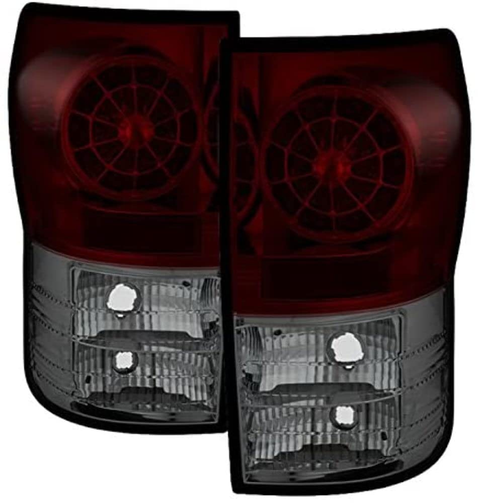 Spyder Auto 5029614 LED Tail Lights Red Smoked - Enhanced Visibility & Style for Trucks, SUVs, and Custom Builds