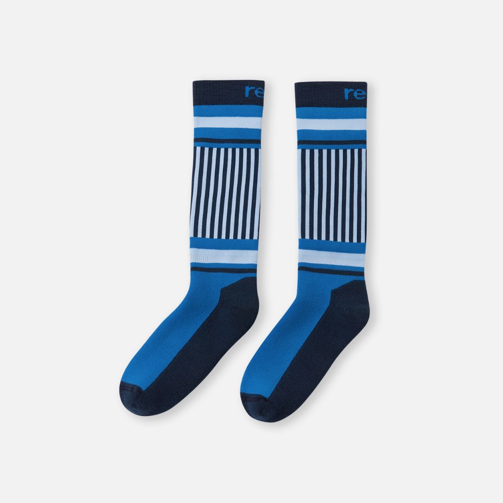 Reima Frotee Kids Ski Socks - Warm Winter Thermal Socks for Boys & Girls, Bright Blue - Perfect for Skiing, Snowboarding & Outdoor Winter Activities