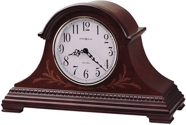 12H Marquis Mantel Clock - Windsor Cherry Finish - Elegant Fireplace & Home Decor for Living Room, Bedroom, or Office