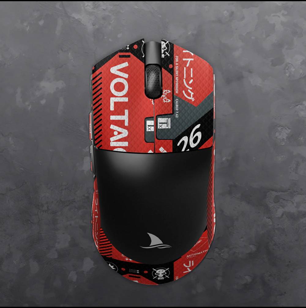 Darmoshark M3 / M3 4K Gaming Mouse Grip Tape - Red | Non-Slip, Enhanced Control for FPS, MOBA & Esports | Perfect for Competitive Gaming & Long Sessions