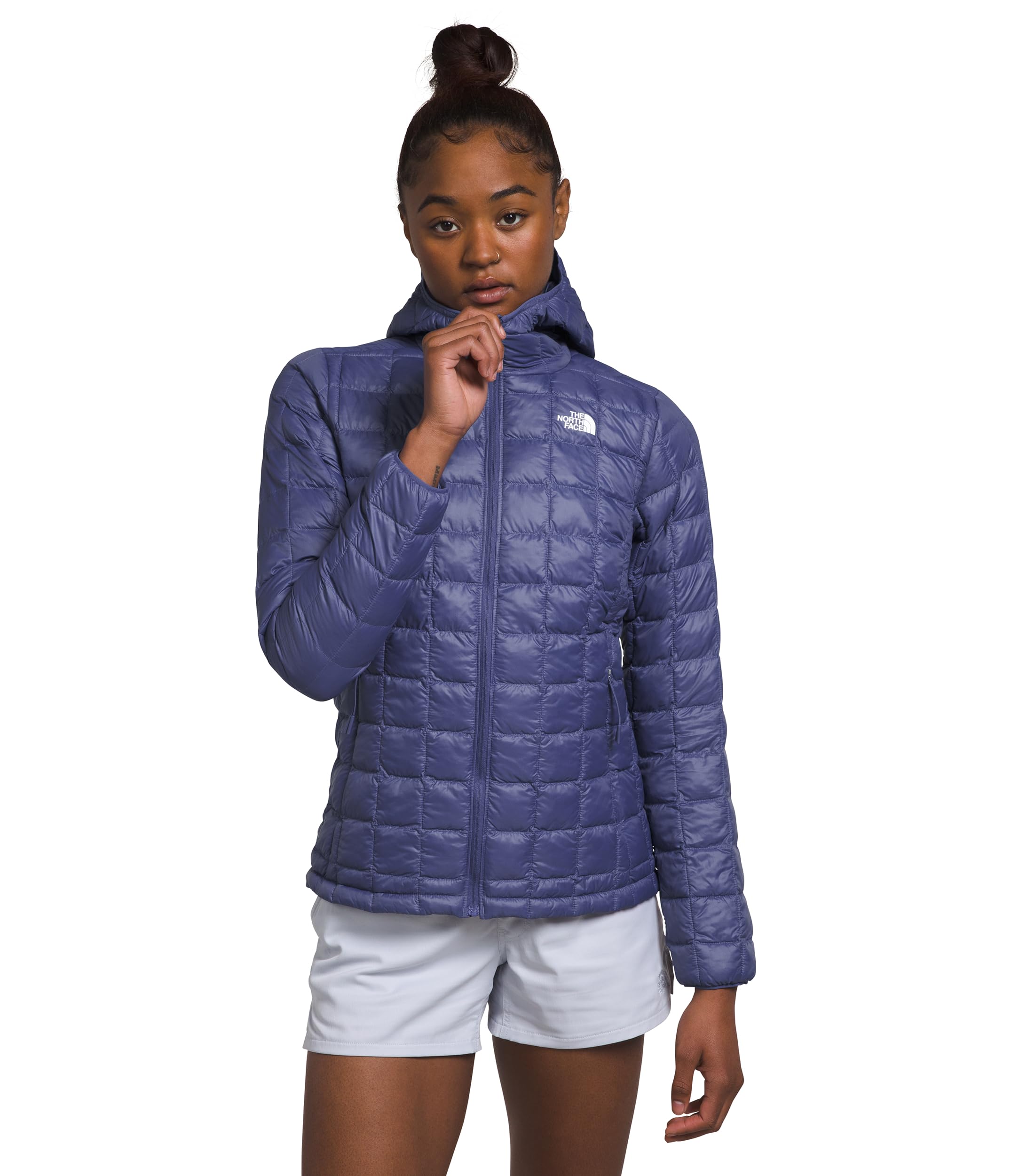THE NORTH FACE Women's Thermoball Eco Hoodie 2.0 - Lightweight Insulated Jacket for Cold Weather, Water-Resistant & Sustainable - Perfect for Hiking, Camping & Outdoor Activities