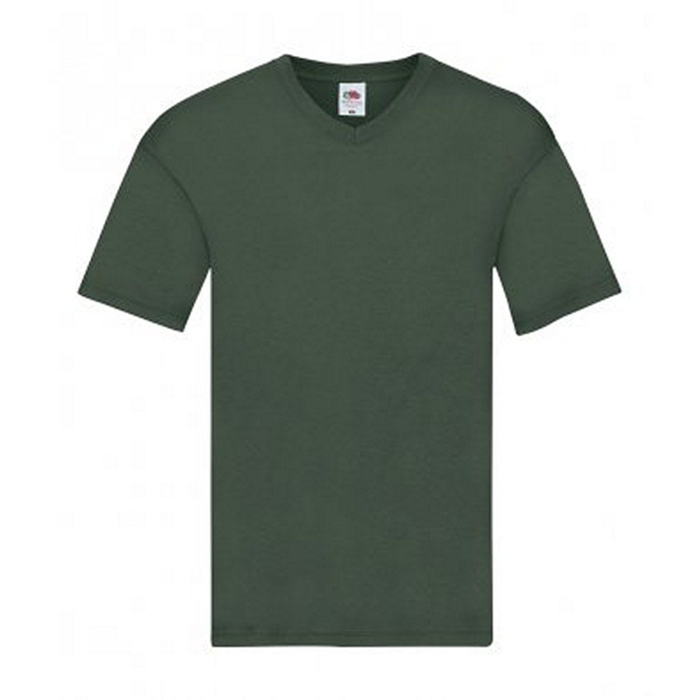 Fruit of The Loom Men's Original V-Neck T-Shirt - Soft Cotton Crew Neck Tee for Casual Wear, Gym & Everyday Comfort