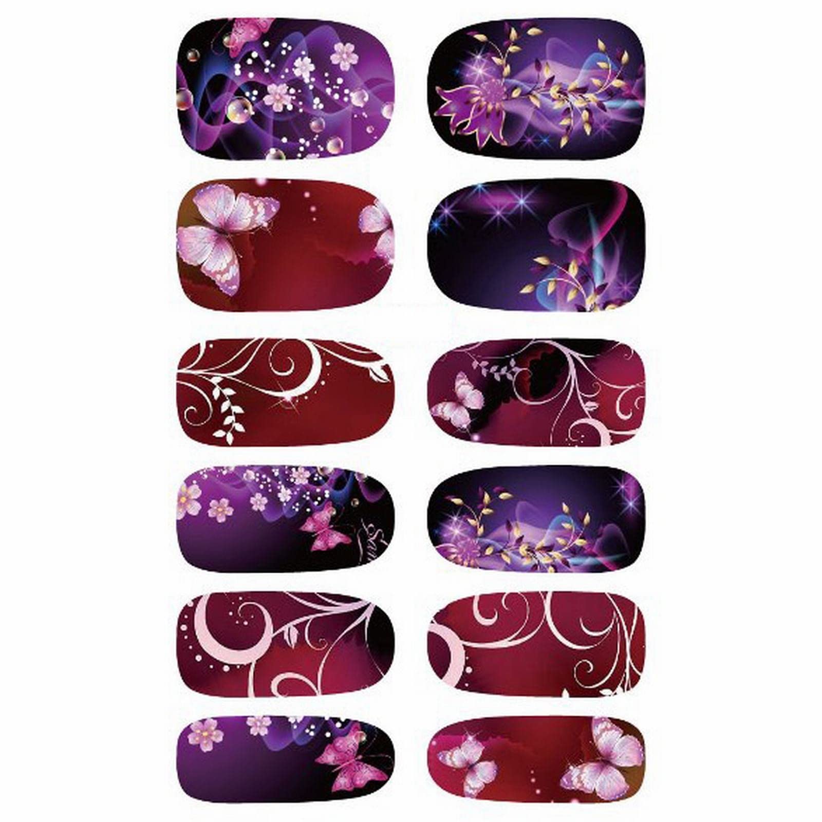 Waterproof Self-Adhesive Nail Stickers for Women & Girls - DIY Fake Nail Polish Strips, Small Fresh Full Stickers for Toe & Finger Nails | Perfect for Parties, Weddings, and Everyday Nail Art Decoration