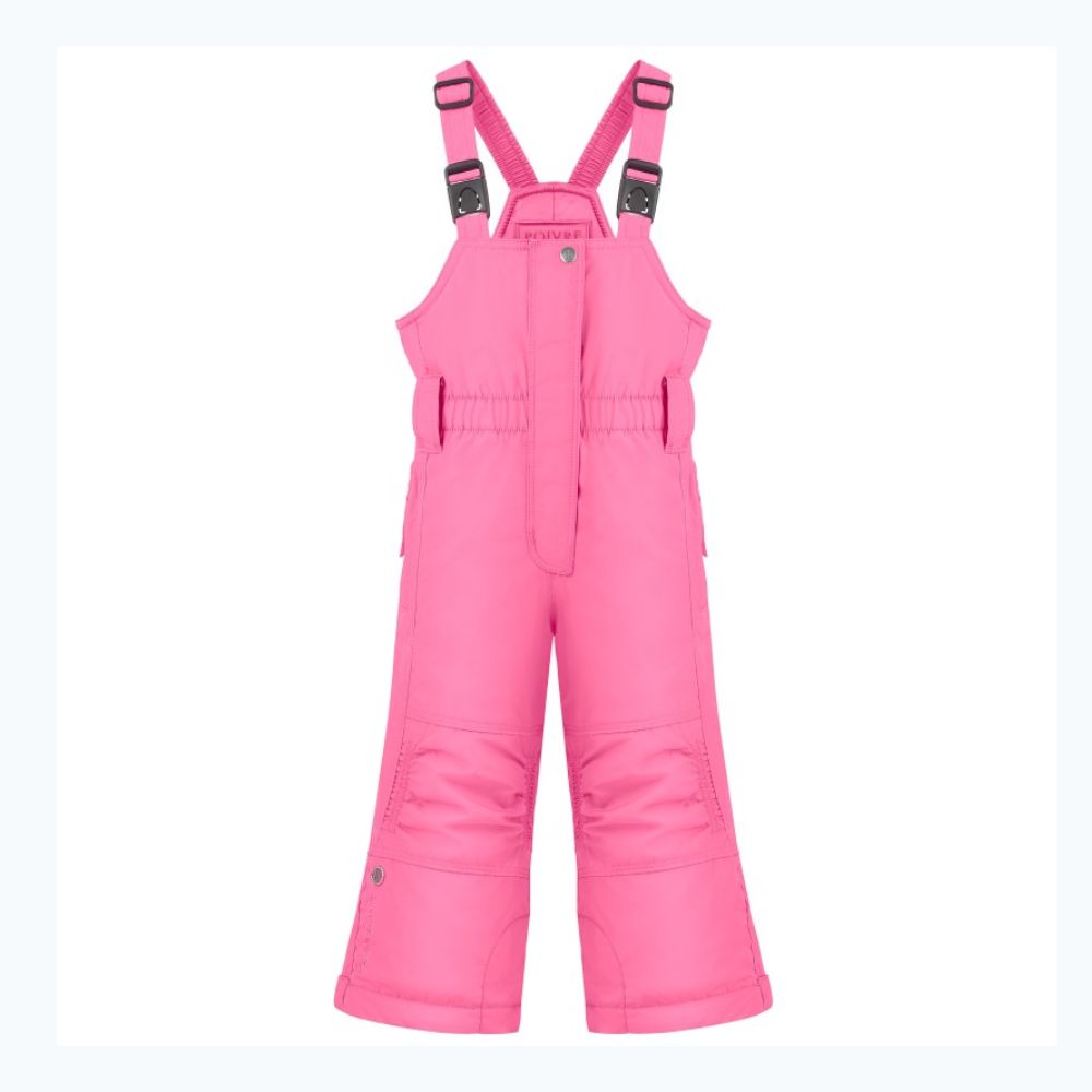 White Pepper Girls' Waterproof Ski Bib Pants - Lolly Pink for Toddlers 2-3 Years | Warm Winter Snow Pants for Outdoor Play & Skiing Adventures