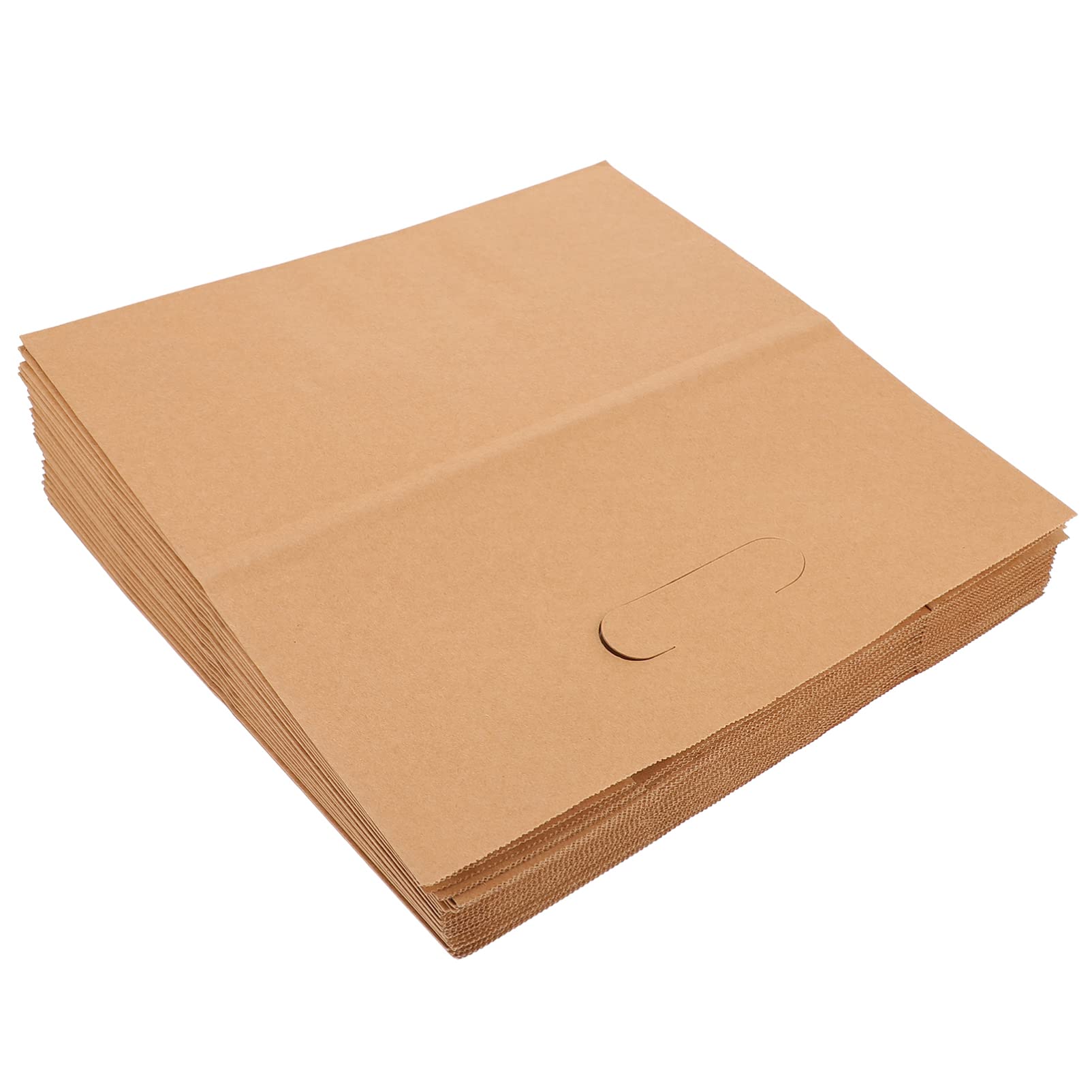 Eco-Friendly Kraft Paper Sandwich Bags - Reclosable Takeout Bags for Bakery, Lunch & Picnic | Sustainable Food Storage Solution