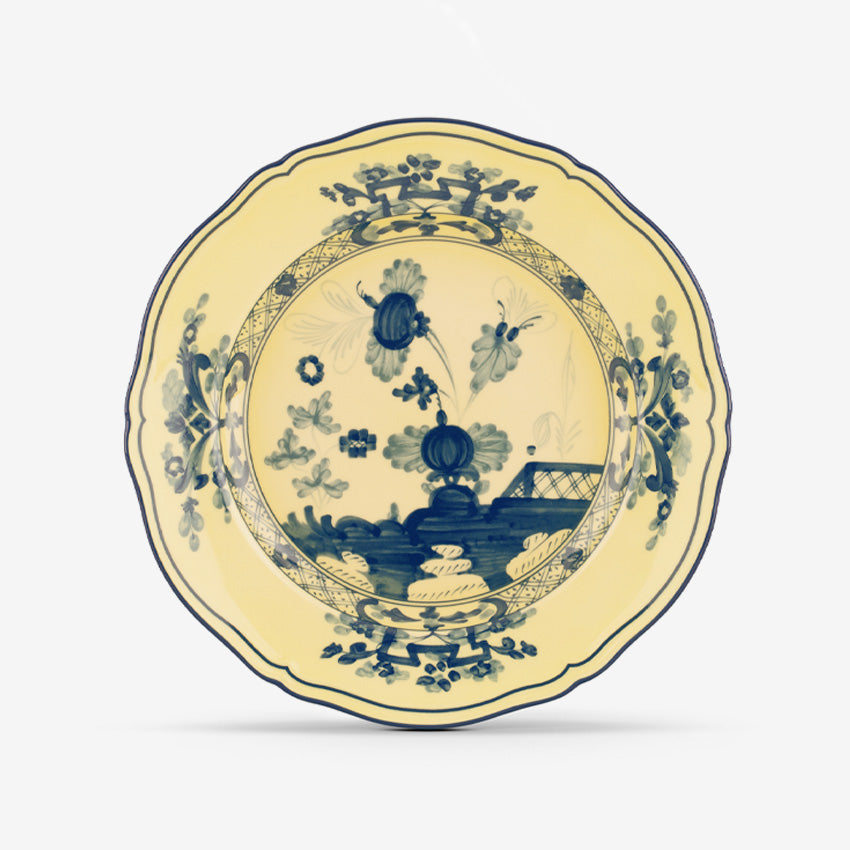 Ginori 1735 Oriente Italiano Salad and Dessert Plate - Citrino Yellow | Elegant Italian Porcelain for Dining, Entertaining & Home Decor