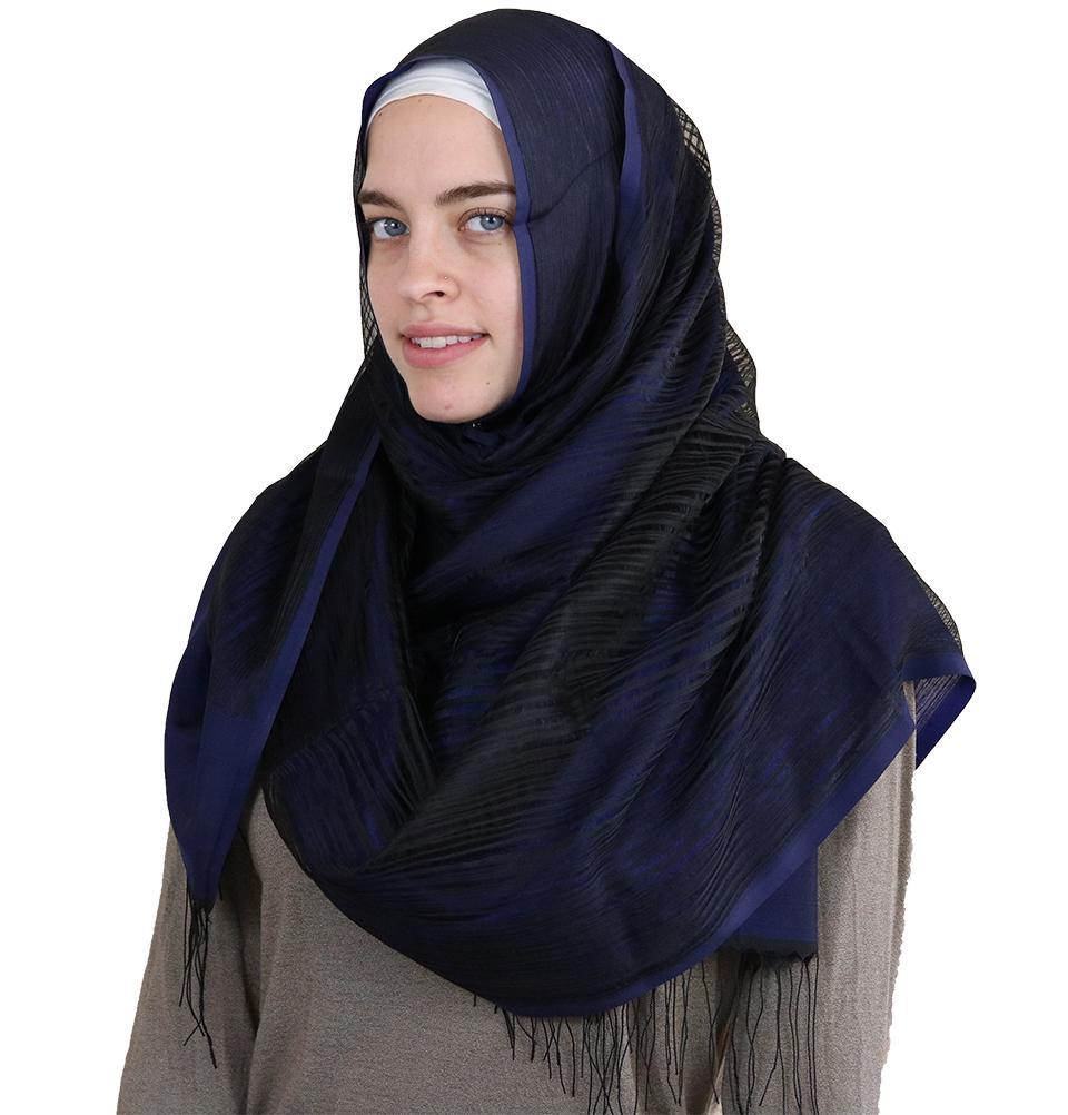 Aker Torba Hijab Wrap Shawl - Navy Blue 921 | Modest Muslim Headscarf for Women | Perfect for Prayer, Daily Wear & Special Occasions